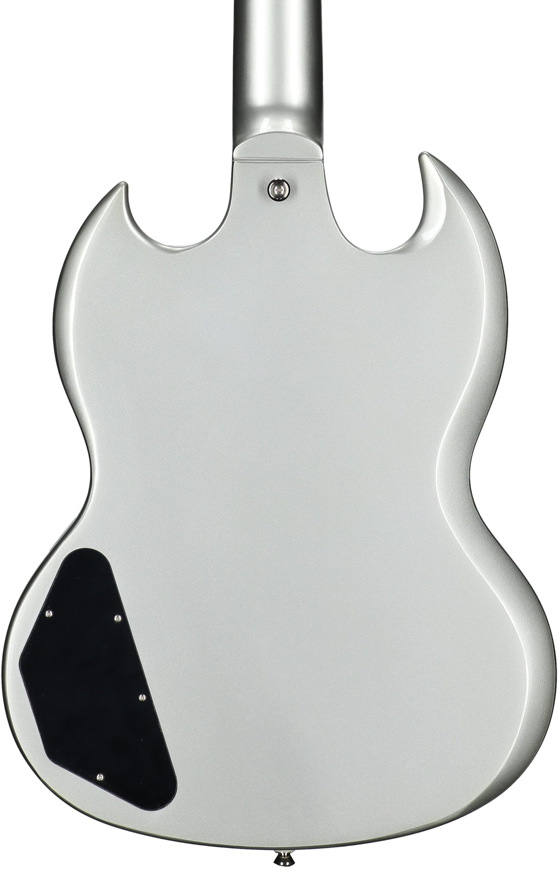 Epiphone Inspired by Gibson SG Standard Electric Guitar (with Gig Bag), Silver Mist, Body Straight Back
