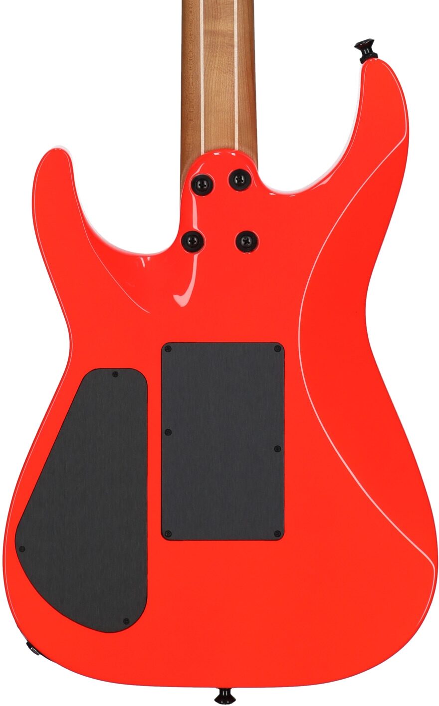 Jackson American Series Virtuoso Electric Guitar (with Case), Rocket Red, Body Straight Back