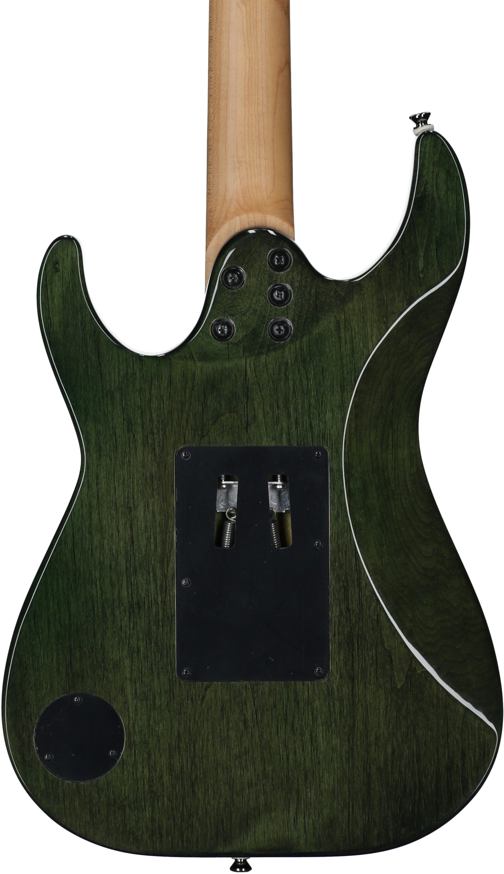 Kramer Volante Quilt HHFR Electric Guitar (with Gig Bag), Ultramarine Burst, Body Straight Back