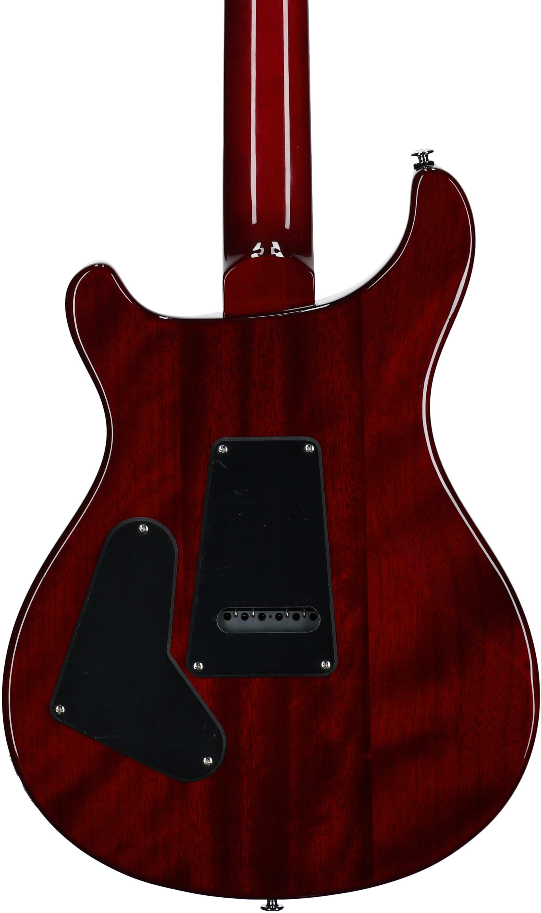 PRS Paul Reed Smith SE Custom 24 Electric Guitar (with Gig Bag), Exclusive Black Cherry, Body Straight Back