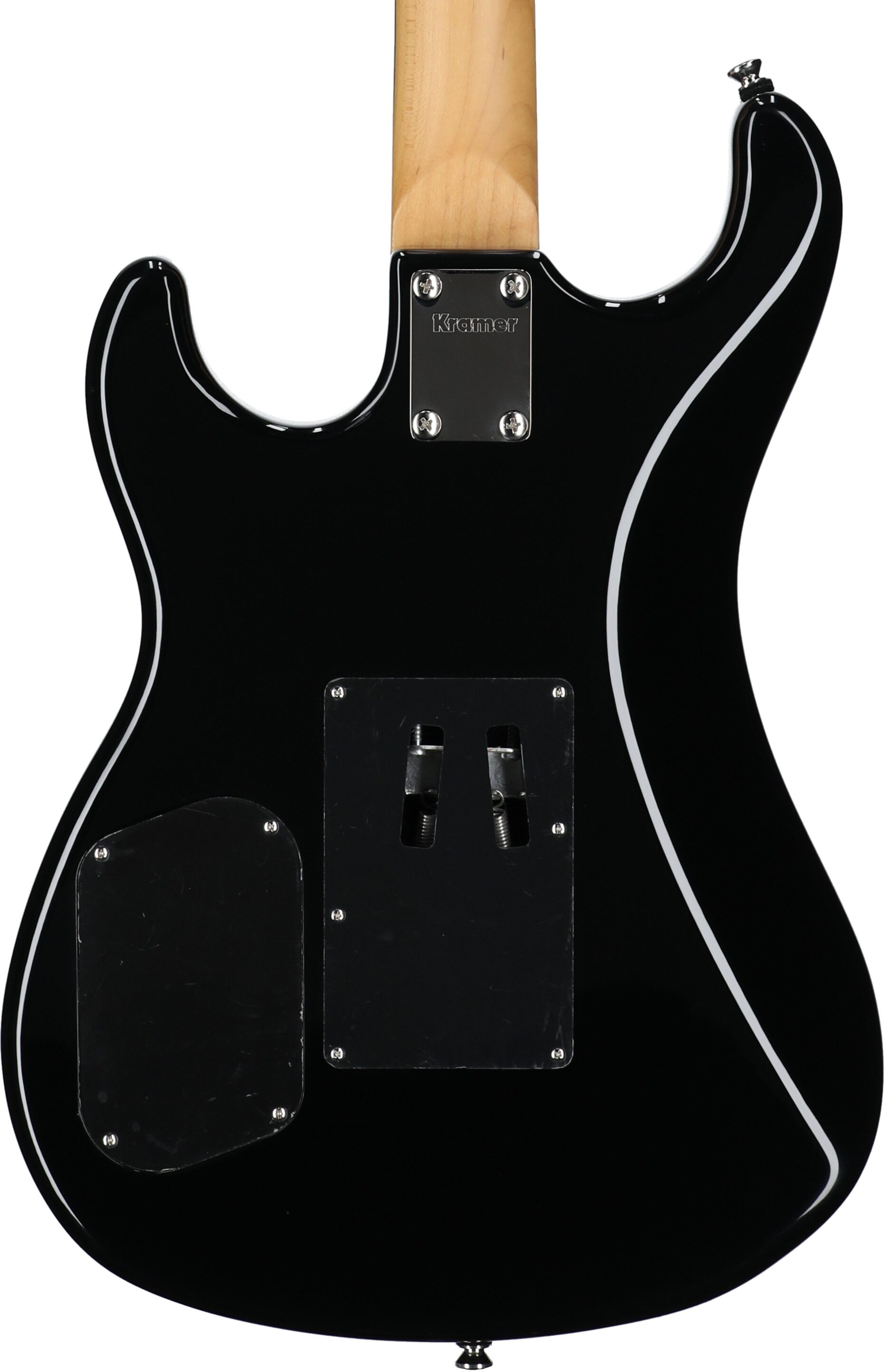 Kramer 84 HH FR Quilted Top Electric Guitar, Ebony Fingerboard (with Gig Bag), Magenta Burst, Body Straight Back