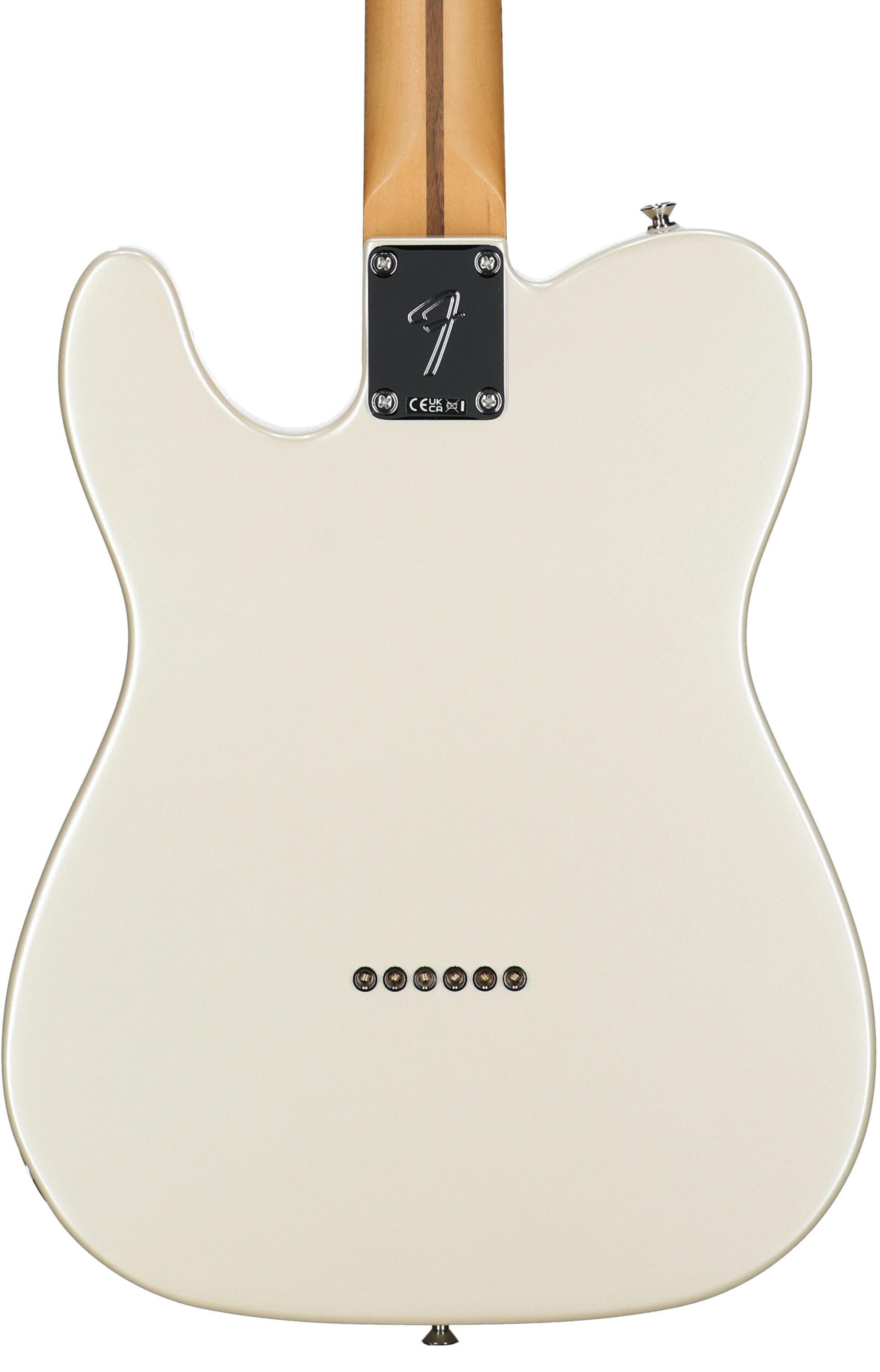Fender Player II Modified Telecaster Electric Guitar, Maple Fingerboard, Olympic Pearl, Body Straight Back