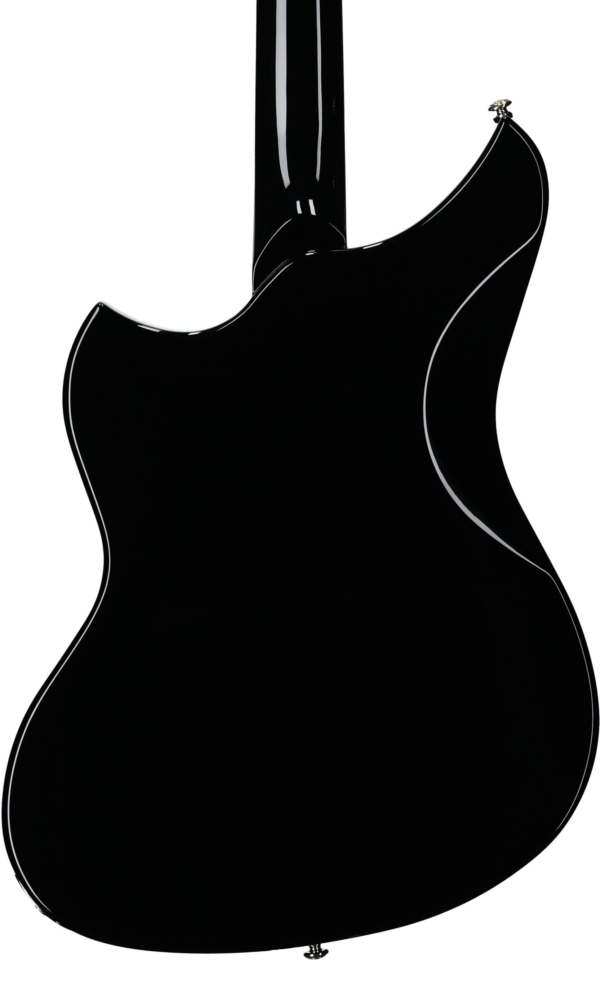 Dunable DE Yeti Electric Guitar (with Gig Bag), Gloss Black, Body Straight Back