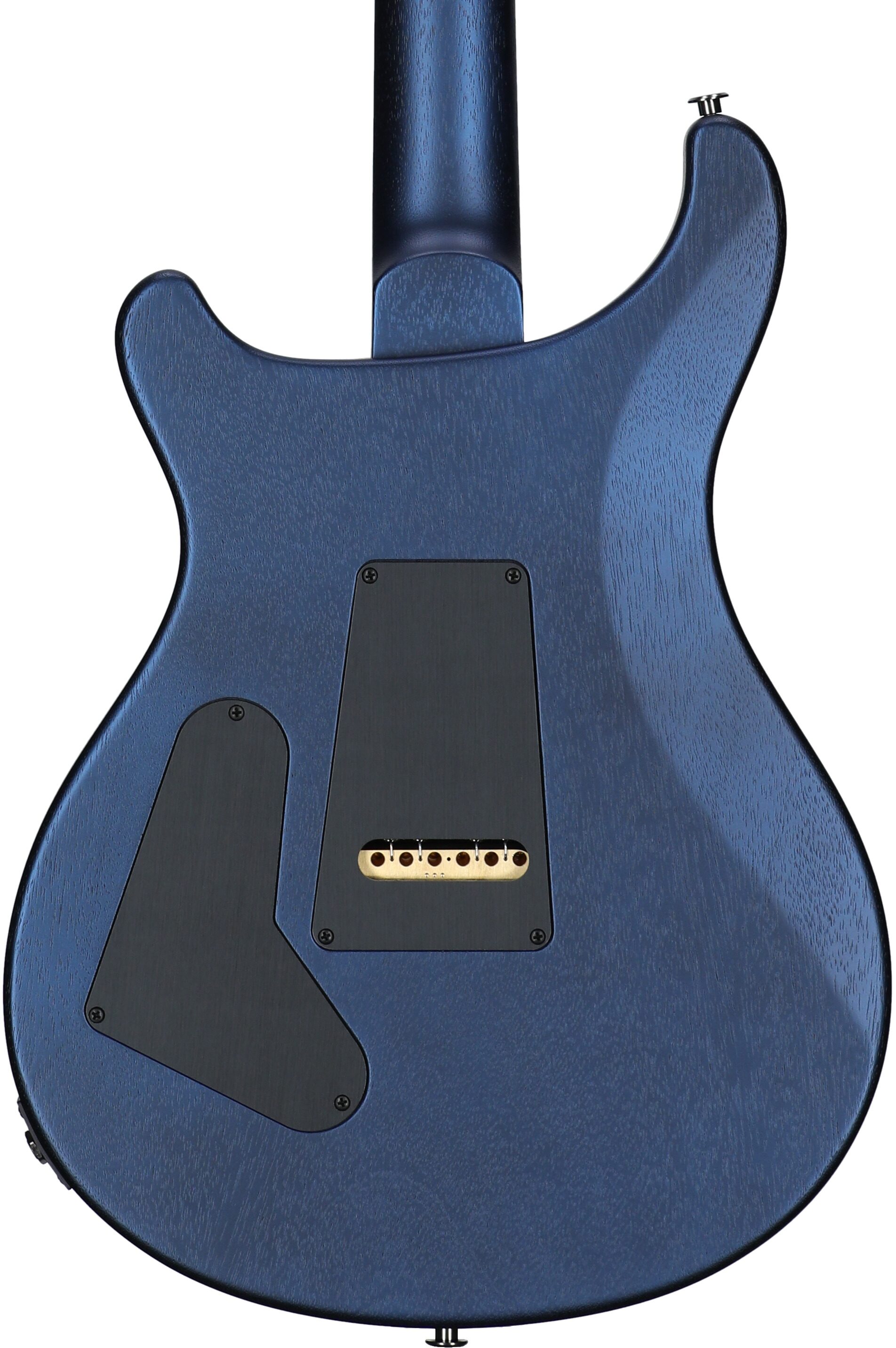 PRS Paul Reed Smith Satin Standard 24 Electric Guitar (with Case), Pearl Black, Body Straight Back