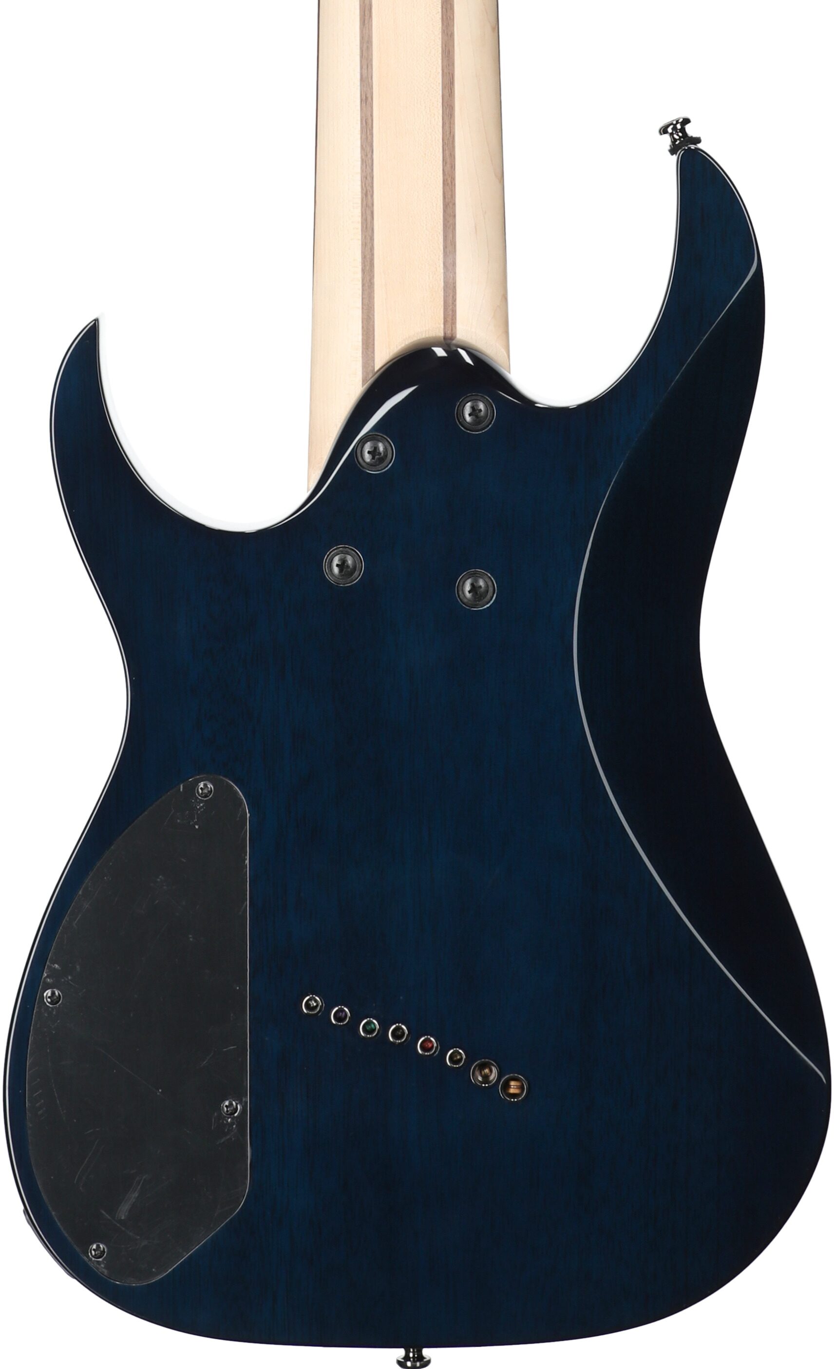 Ibanez RGMS8PB Multi-scale Electric Guitar, 8-String, Cosmic Blue Sunburst, Body Straight Back