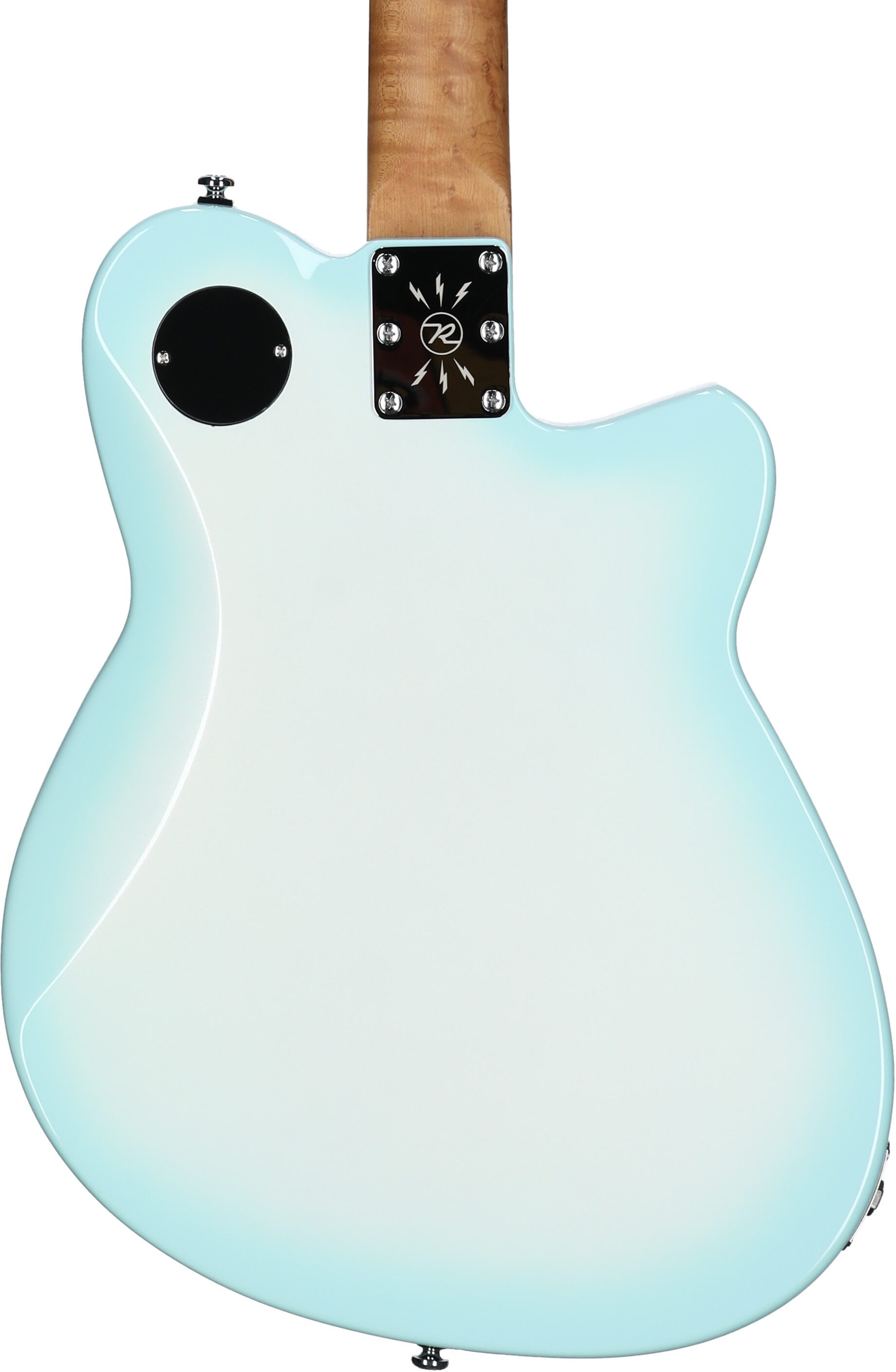 Reverend Double Agent OG Electric Guitar, Left-Handed, Chronic Blue Burst, Body Straight Back