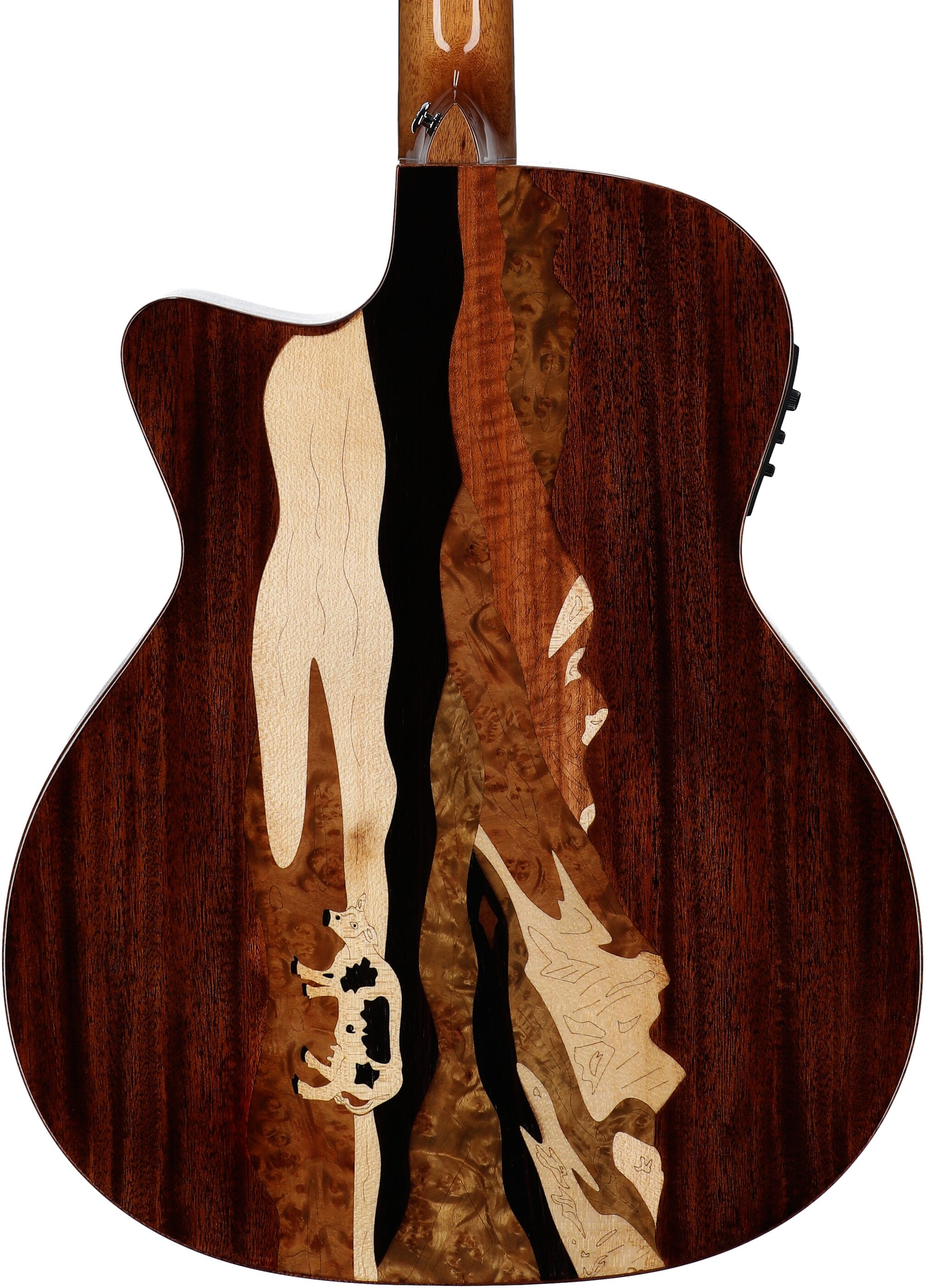 Merida Autumn Grand Auditorium Acoustic-Electric Guitar (with Gig Bag), New, Body Straight Back