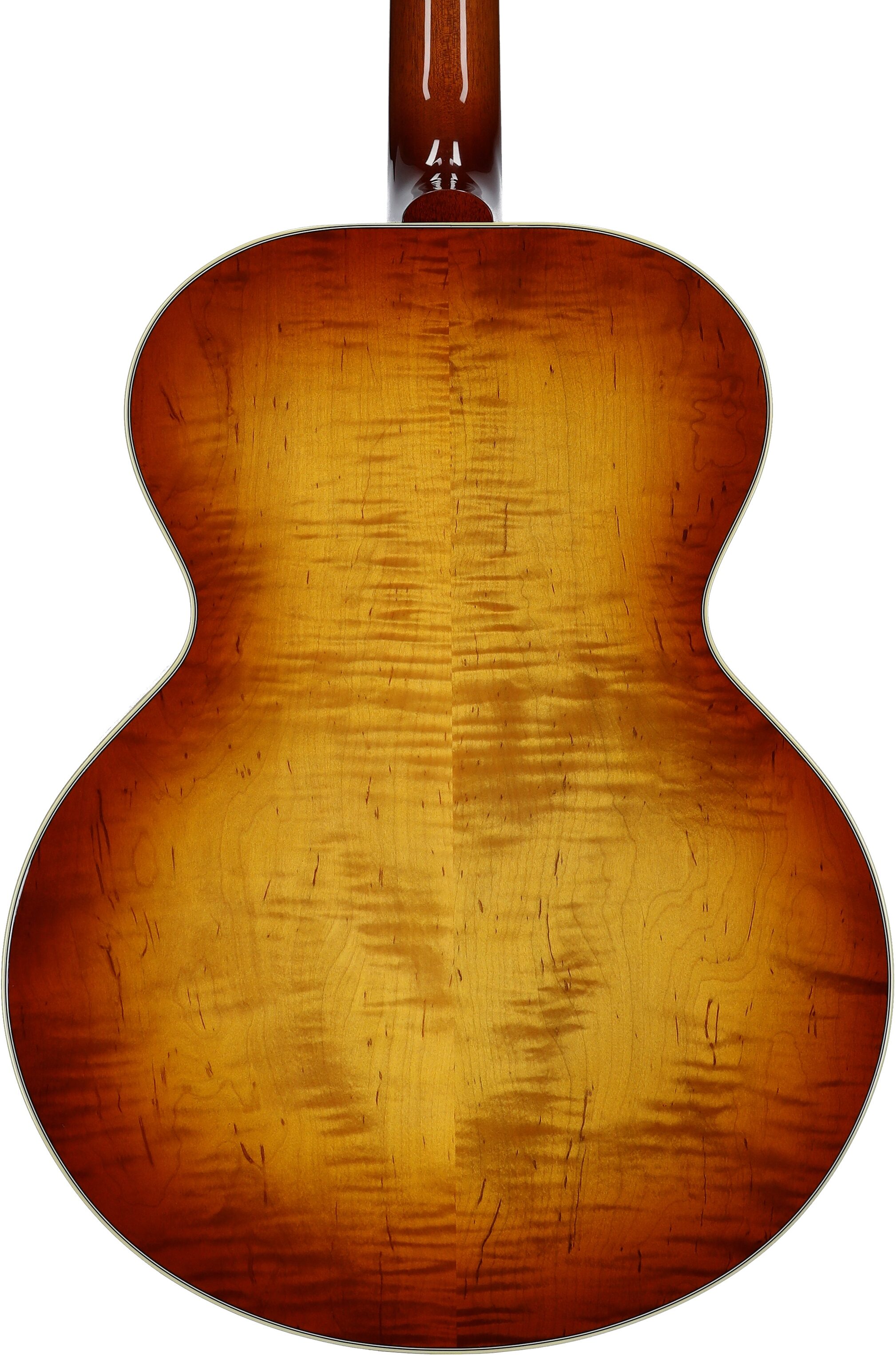 Gibson Limited Edition Custom Shop Rosanne Cash J-185 Jumbo Acoustic-Electric Guitar, (with Case), Heritage Cherry Sunburst, Body Straight Back