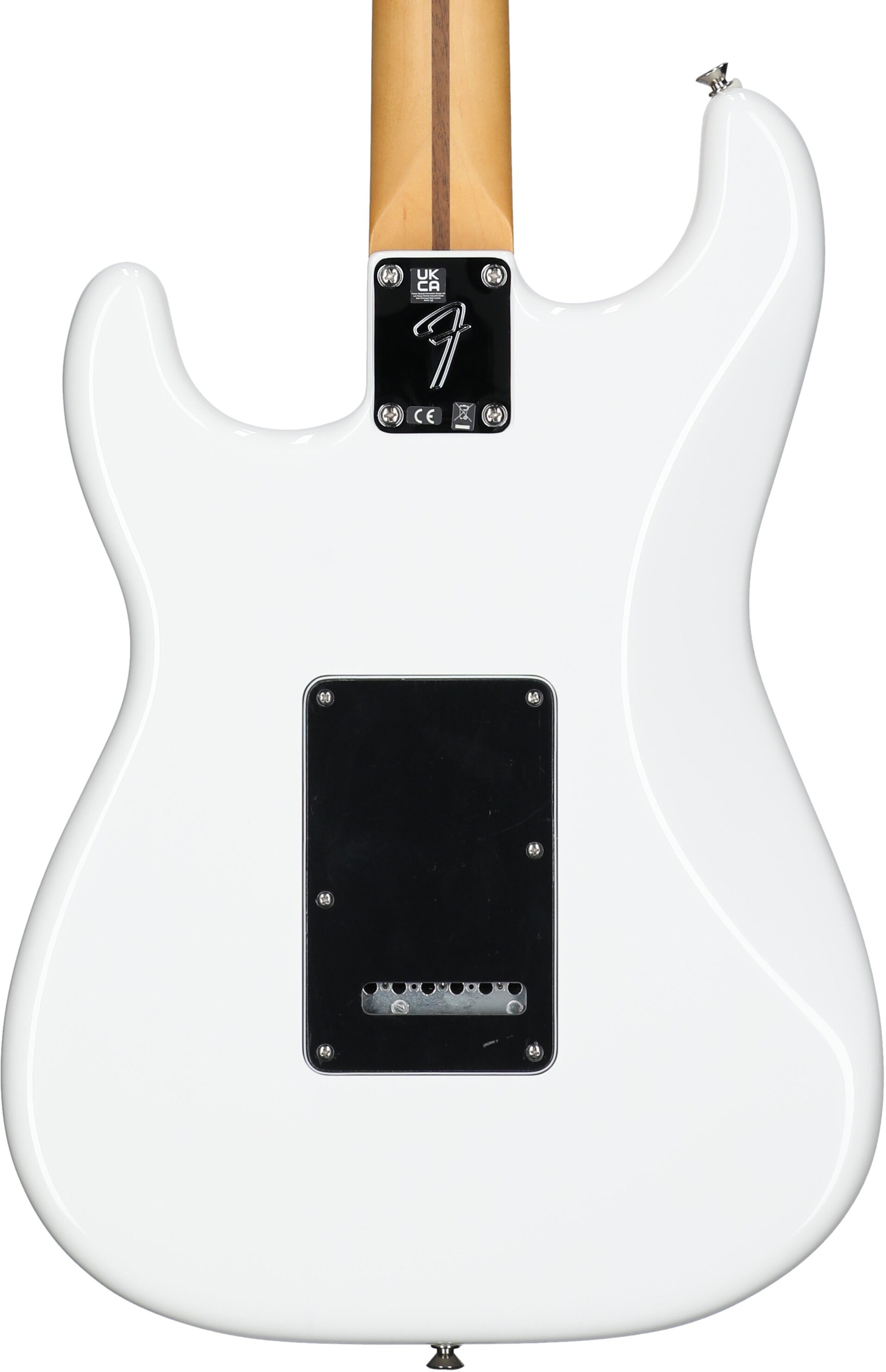 Fender Player II Stratocaster HSS Electric Guitar, with Rosewood Fingerboard, Polar White, Body Straight Back