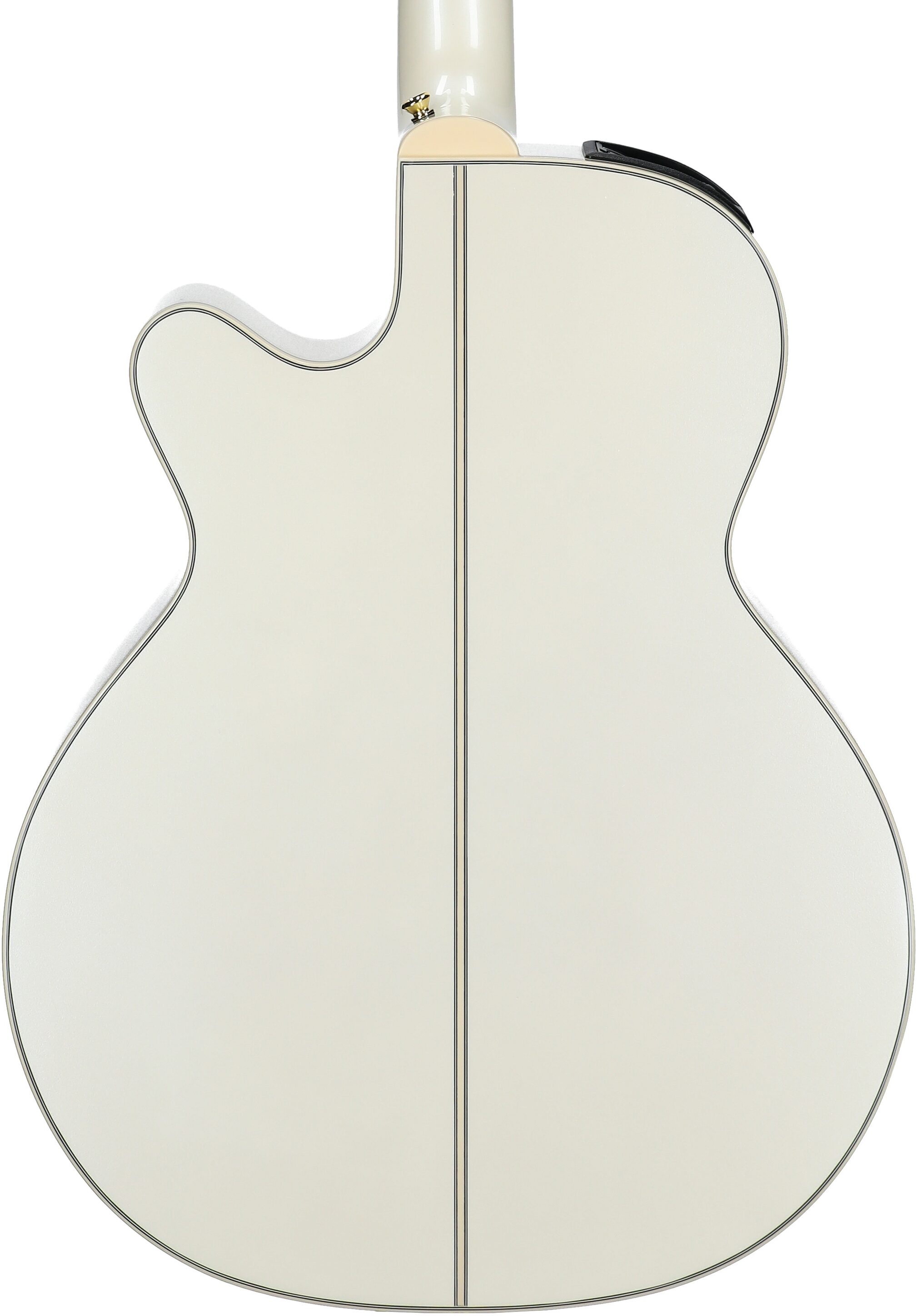 Takamine GN37CE Acoustic-Electric Guitar (with Gig Bag), Pearl White, Body Straight Back