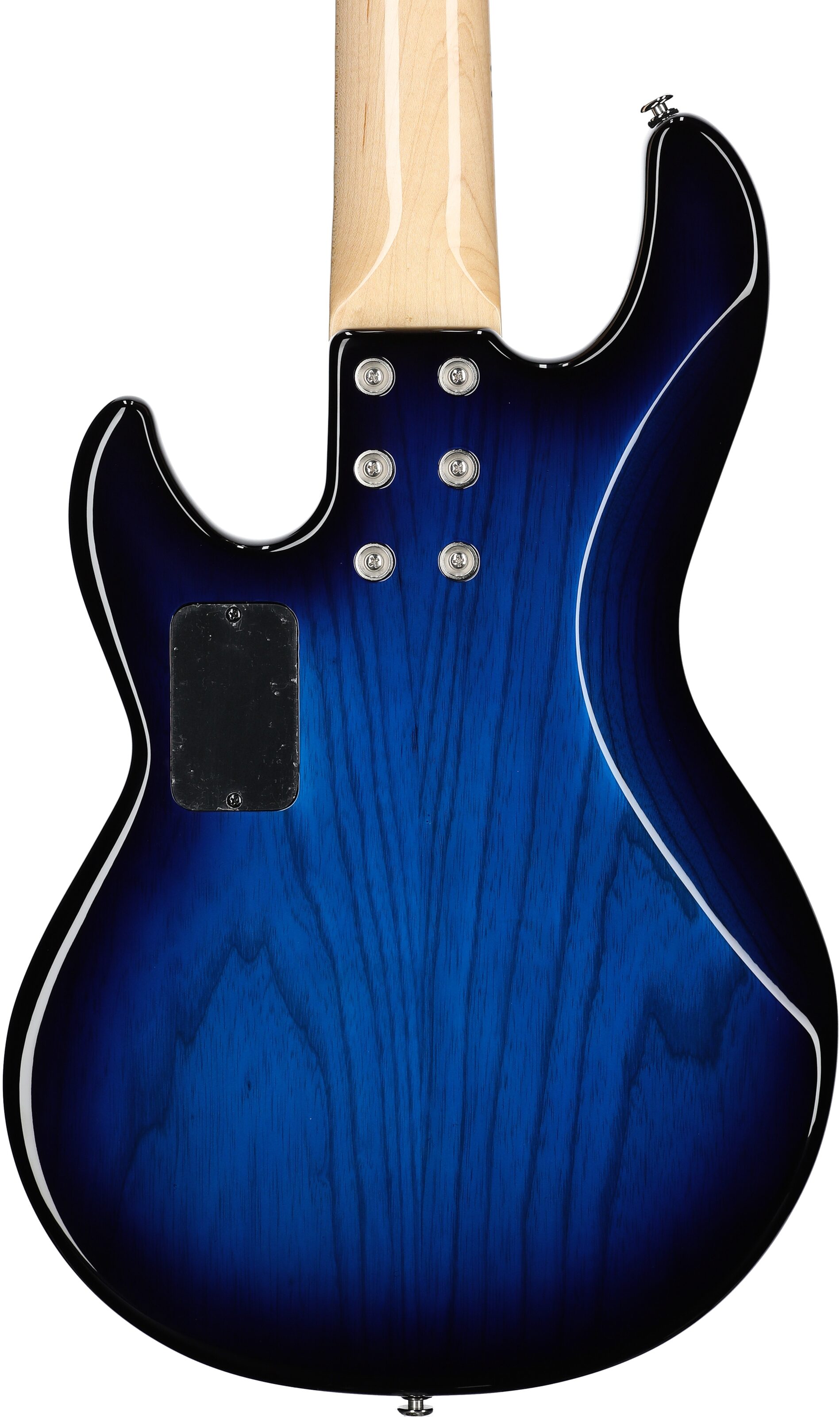 G&L CLF Research L-2500 Bass Guitar (with Case), Blueburst, Body Straight Back