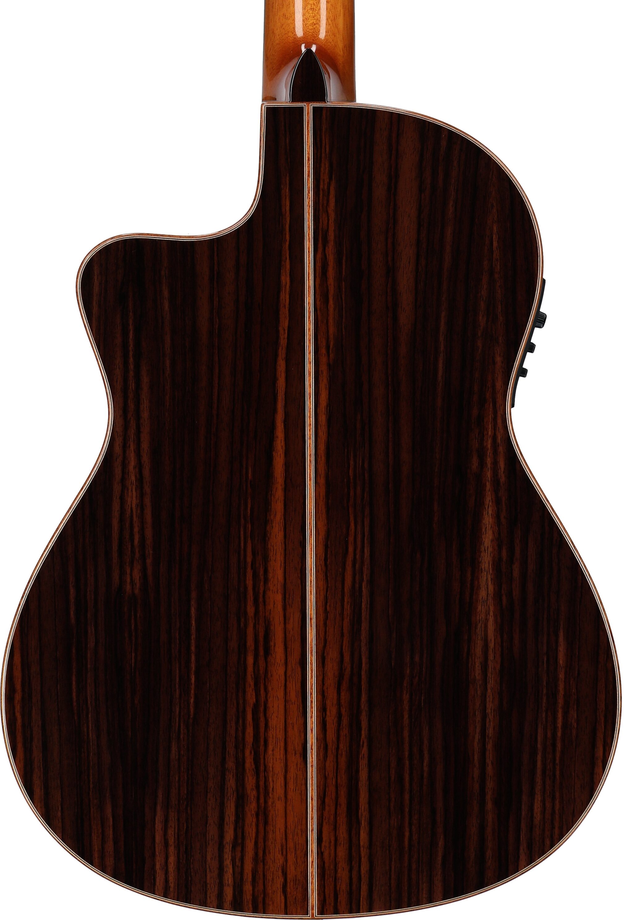 Cordoba Fusion Orchestra CE Classical Acoustic-Electric Guitar, Teardrop Burst, Body Straight Back