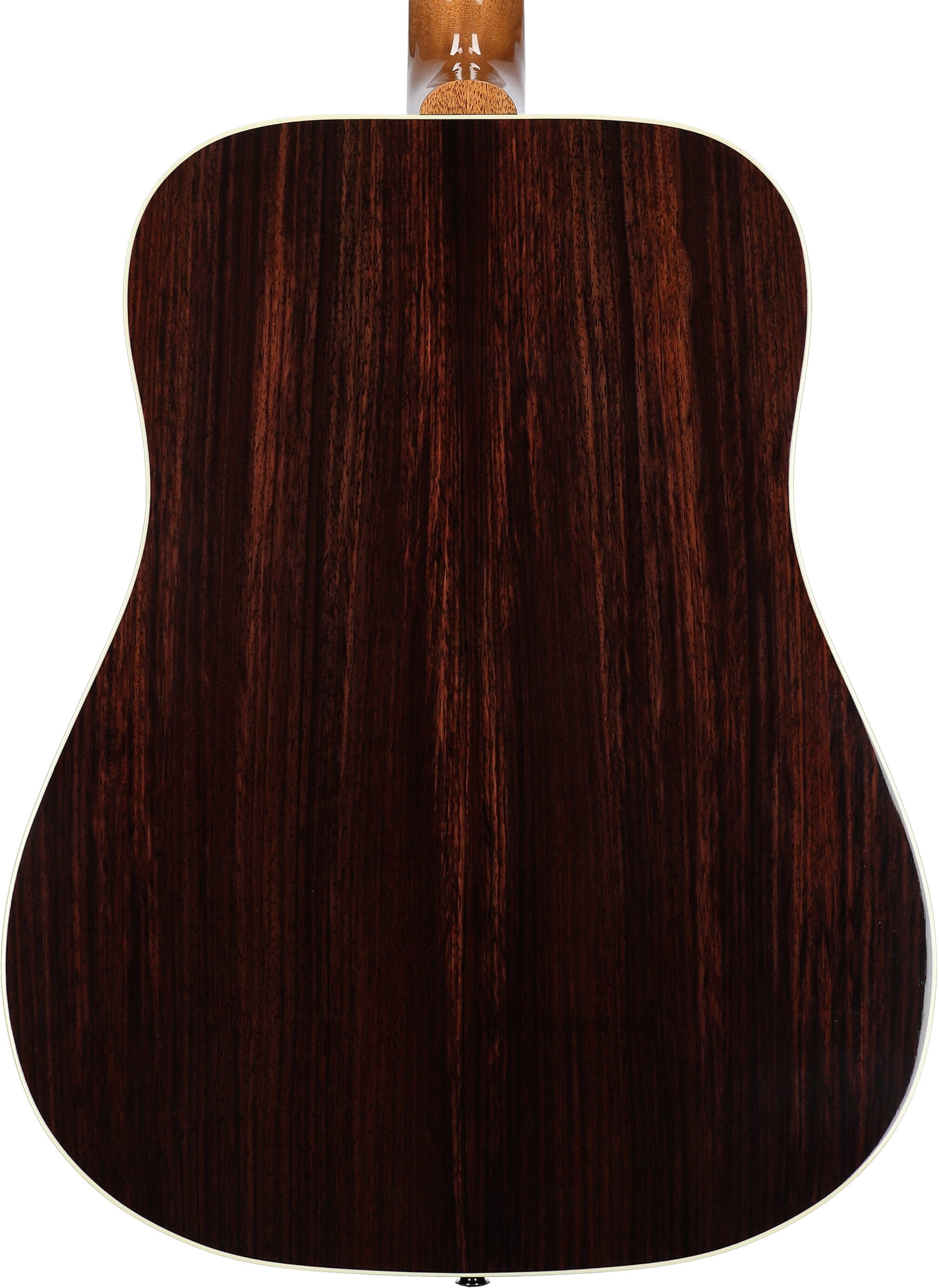 Gibson Hummingbird Studio Acoustic-Electric Guitar (with Case), Rosewood Burst, Body Straight Back