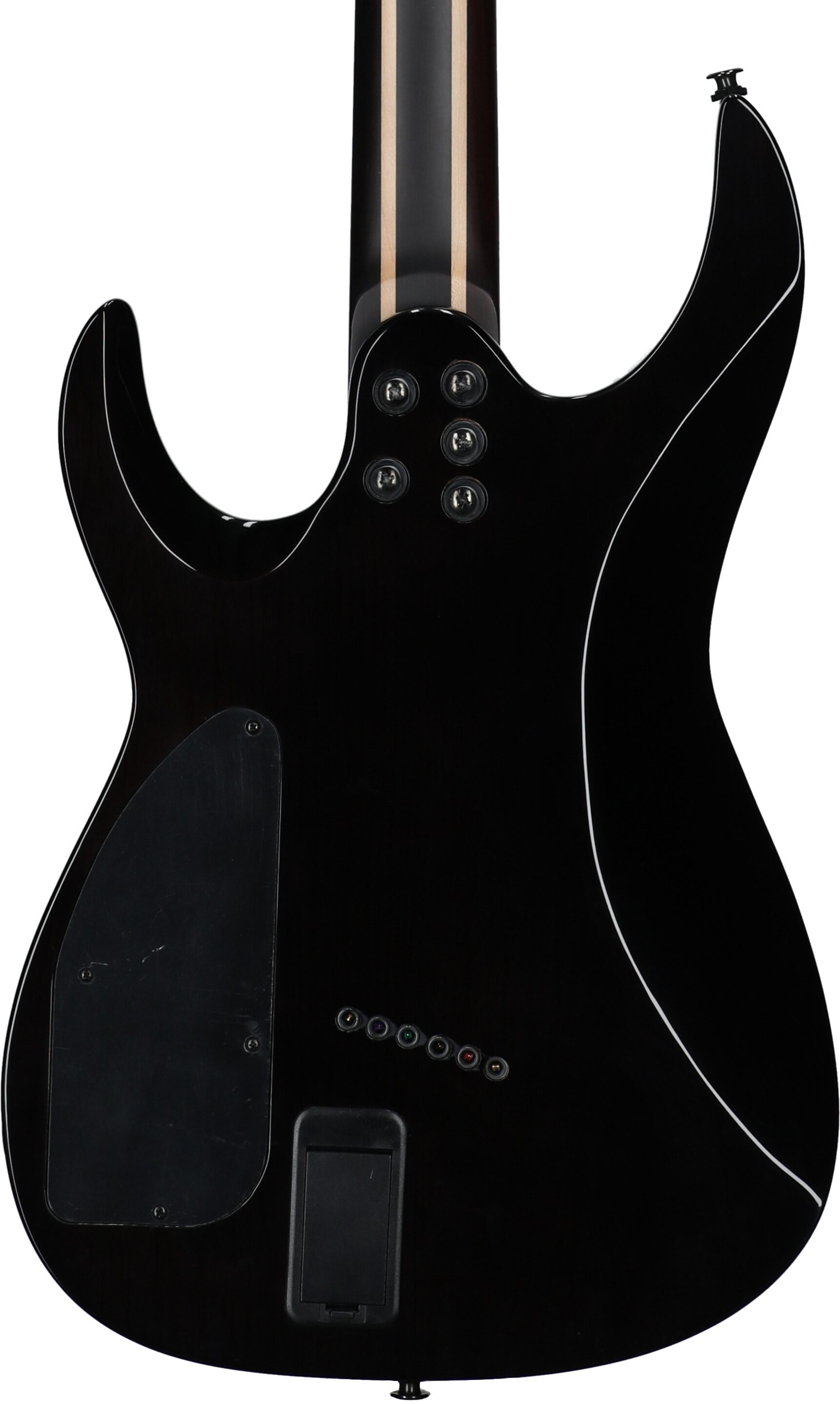 Legator Ninja 6 X Multi-Scale Guitar, Caribbean Blue , Body Straight Back