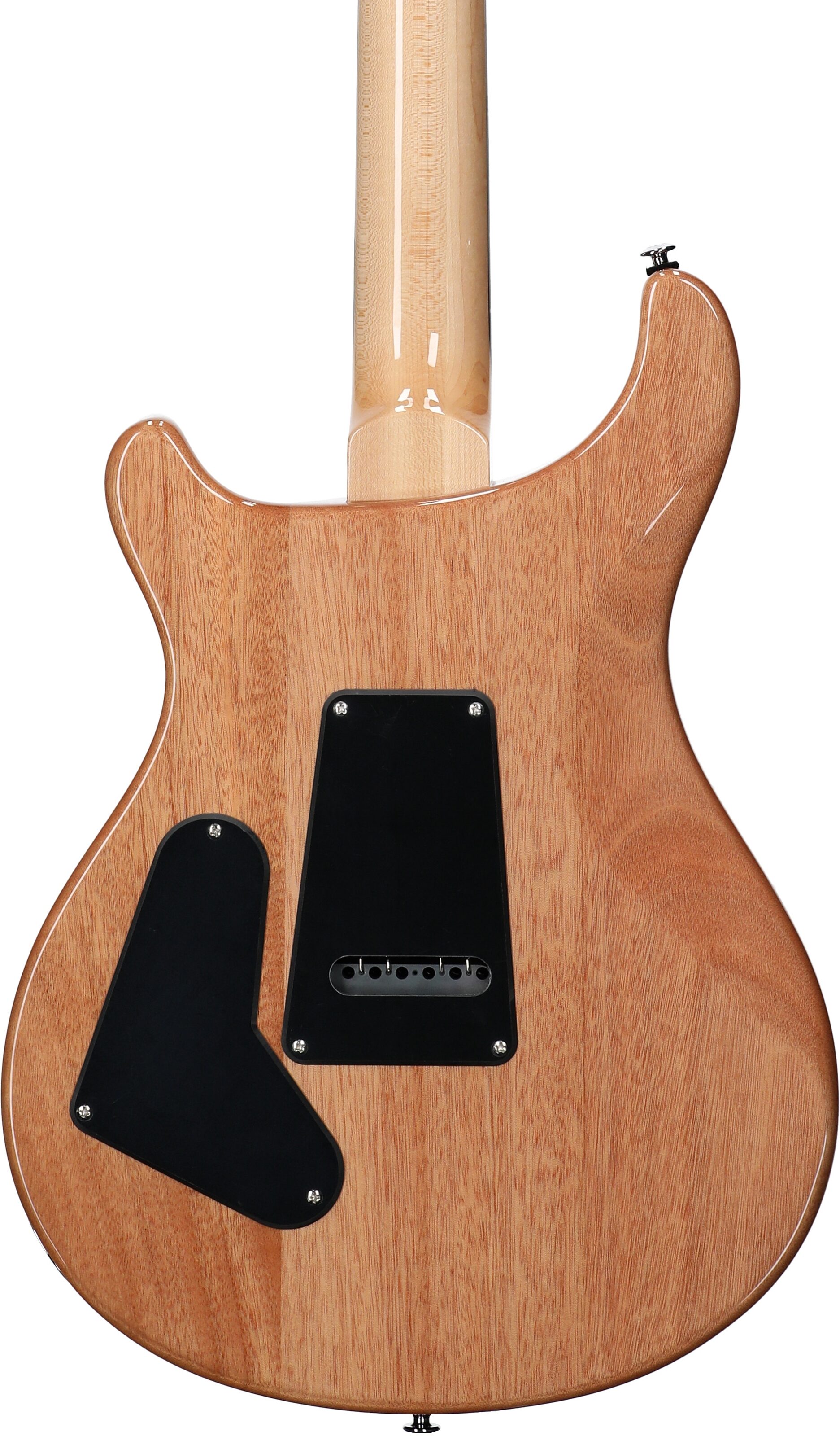 PRS Paul Reed Smith SE Custom 24 Electric Guitar (with Gig Bag), Blue Matteo, Natural Back, Body Straight Back
