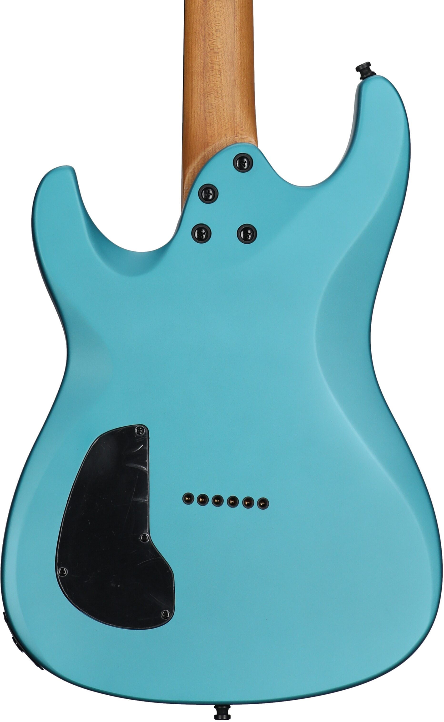 Chapman ML1 Pro Modern Electric Guitar, Liquid Teal Satin Metallic, Body Straight Back