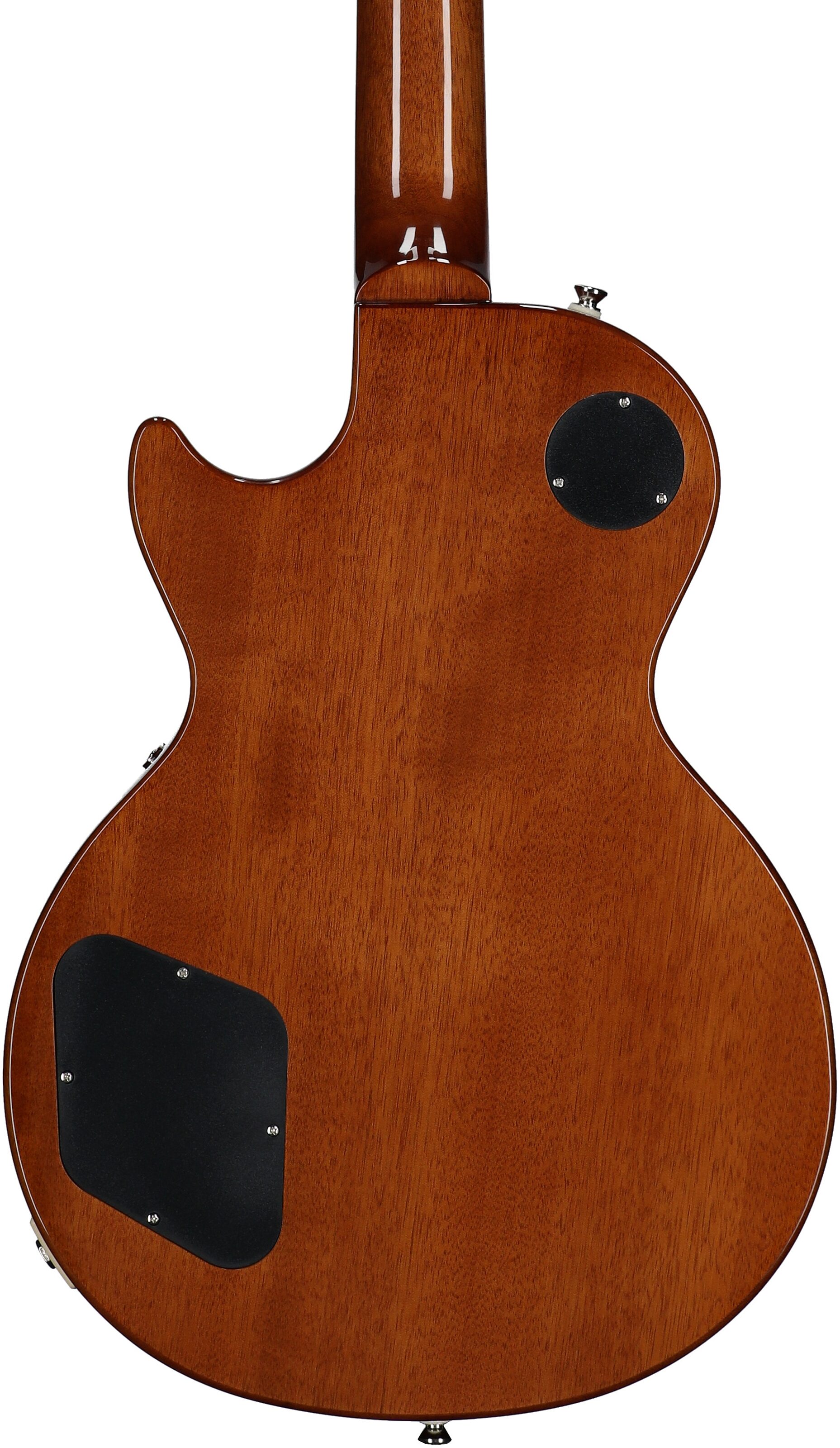 Epiphone Inspired by Gibson Les Paul Standard '50s Electric Guitar (with Gig Bag), Gold Top, Body Straight Back
