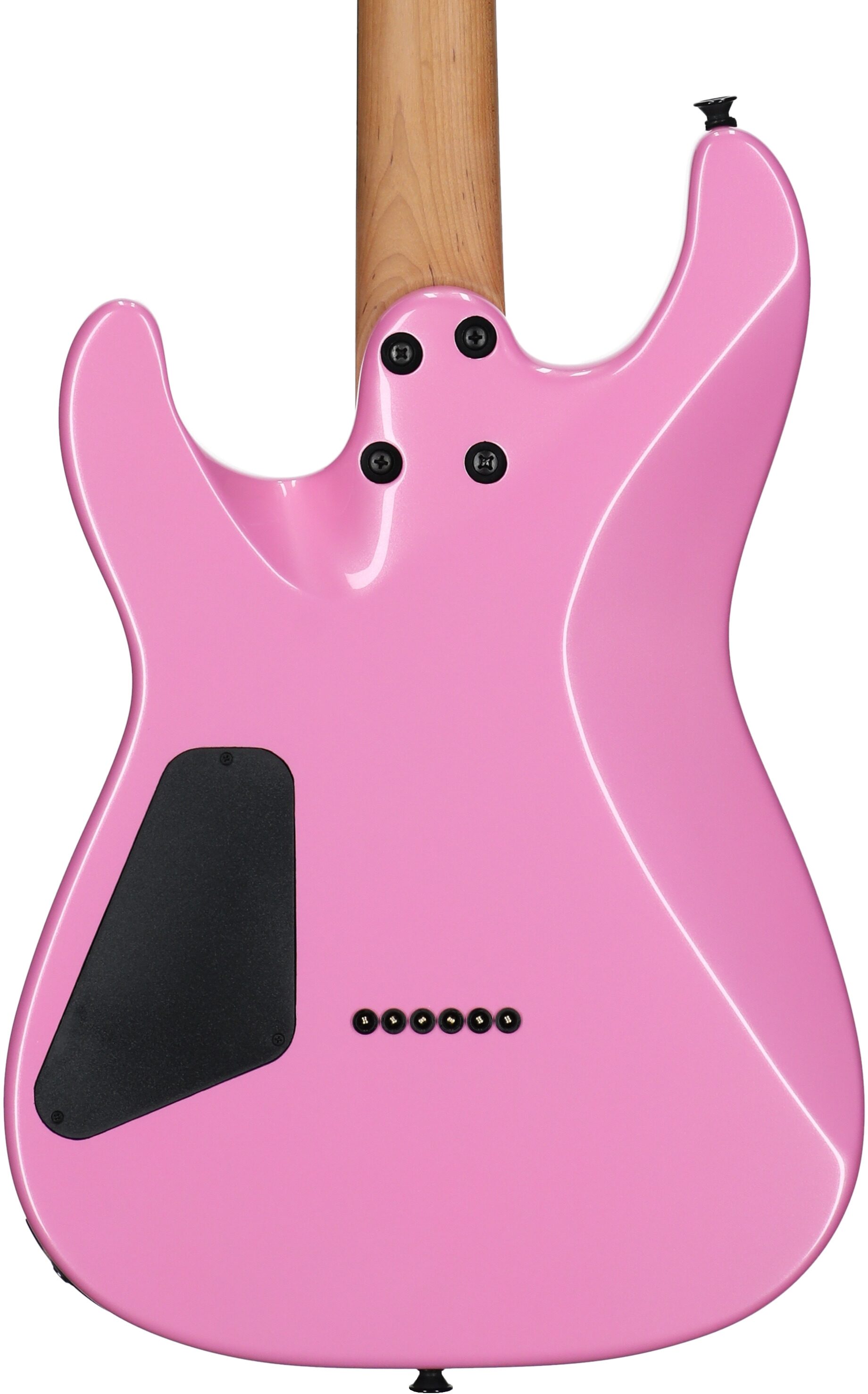 Charvel Pro-Mod Plus SD1 HH HT Electric Guitar, with Ebony Fingerboard, Platinum Pink, Body Straight Back