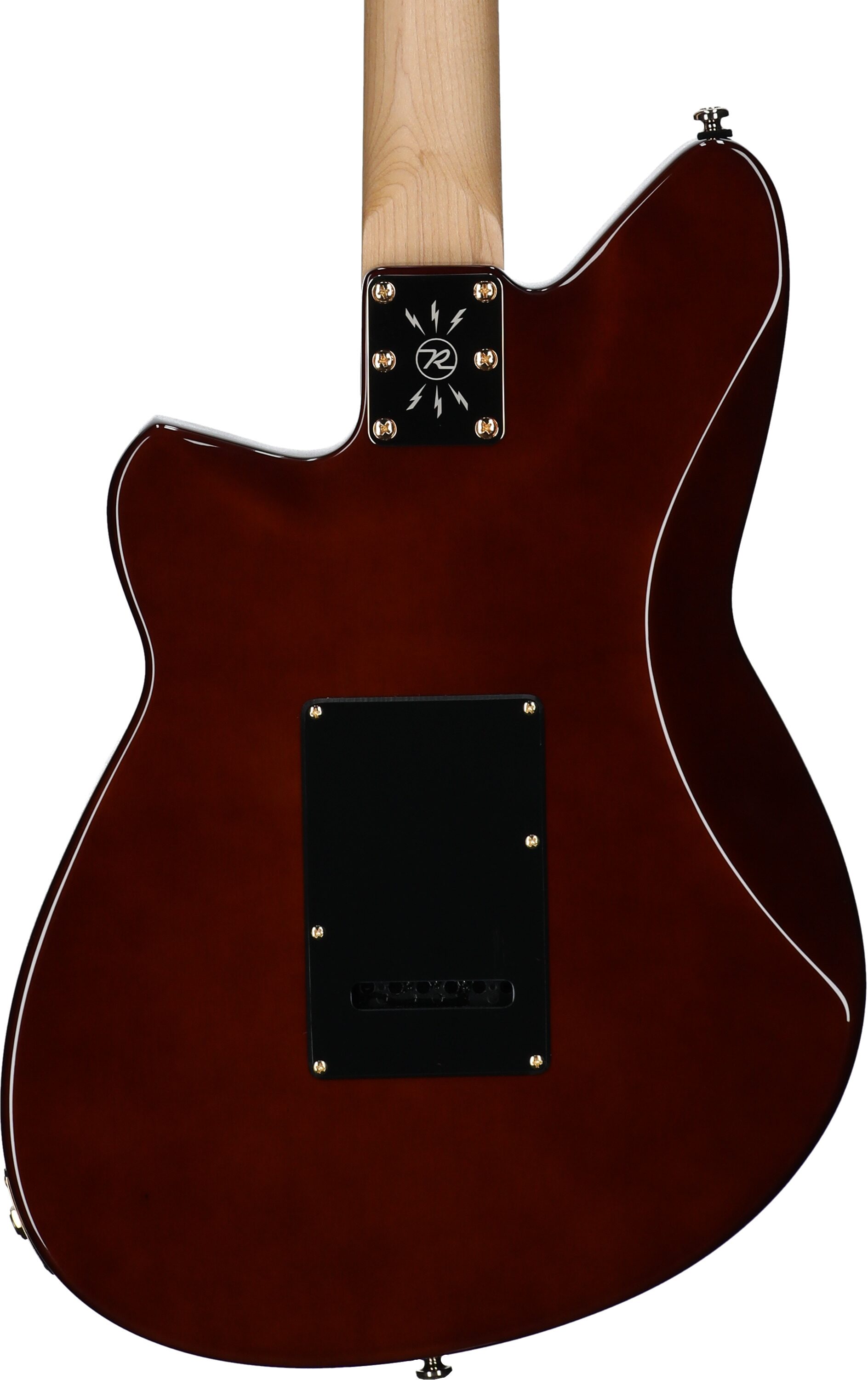 Reverend Ryan Malicsi Signature Electric Guitar, White Gold Sparkle, Body Straight Back