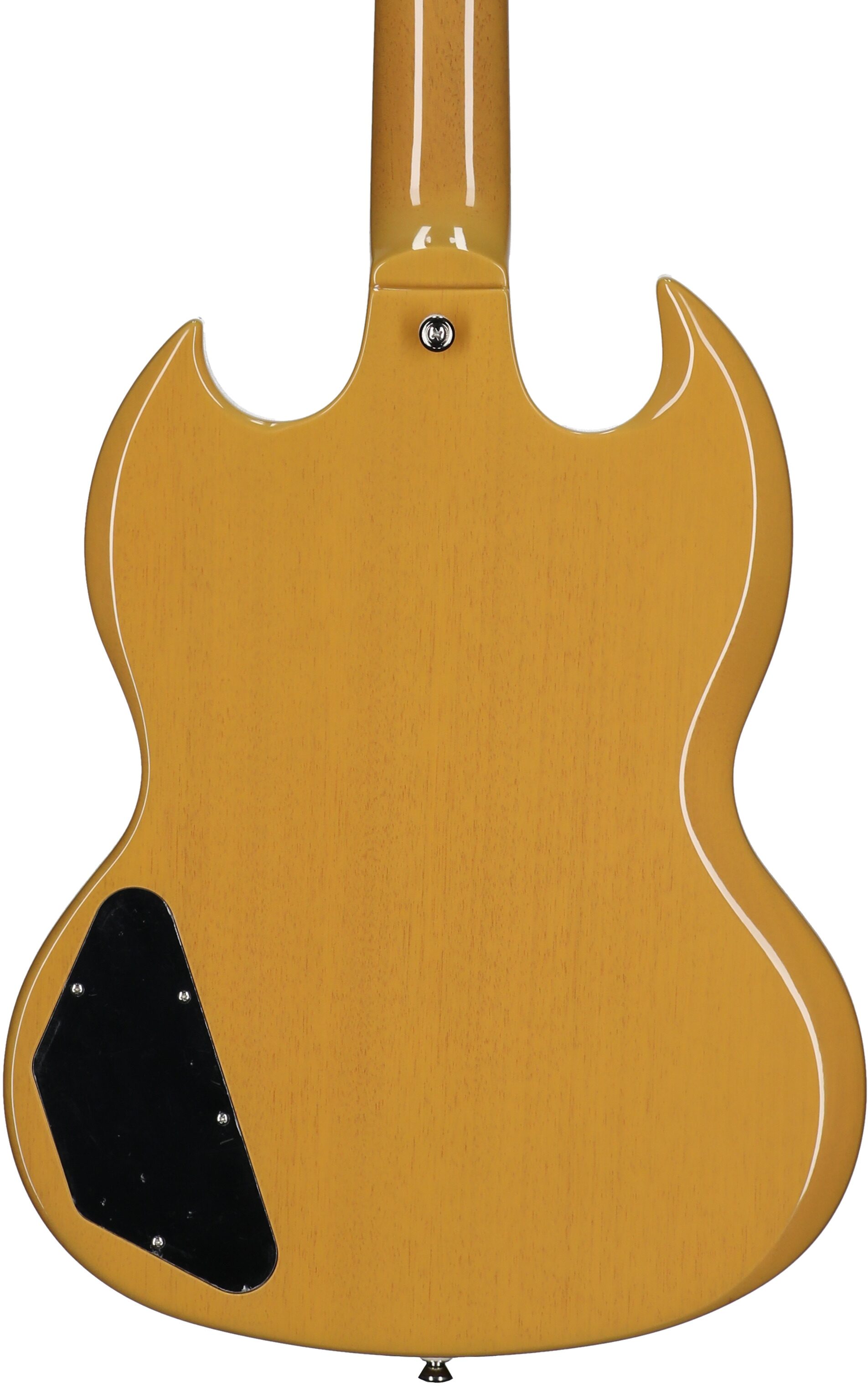 Epiphone Inspired by Gibson SG Standard Electric Guitar (with Gig Bag), TV Yellow, Body Straight Back
