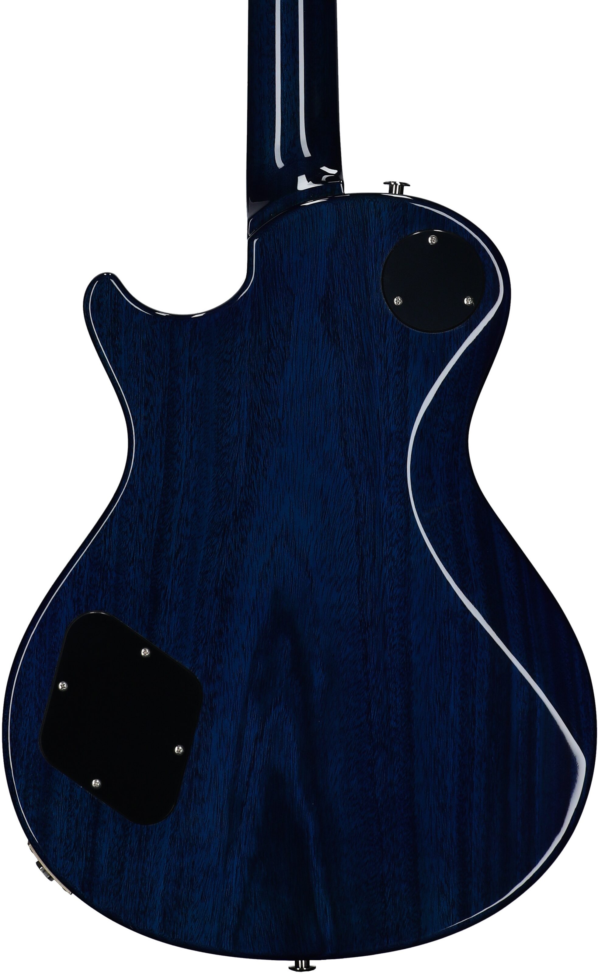 PRS Paul Reed Smith S2 McCarty 594 Singlecut Electric Guitar (with Gig Bag), Faded Gray Black Blue Burst, Body Straight Back