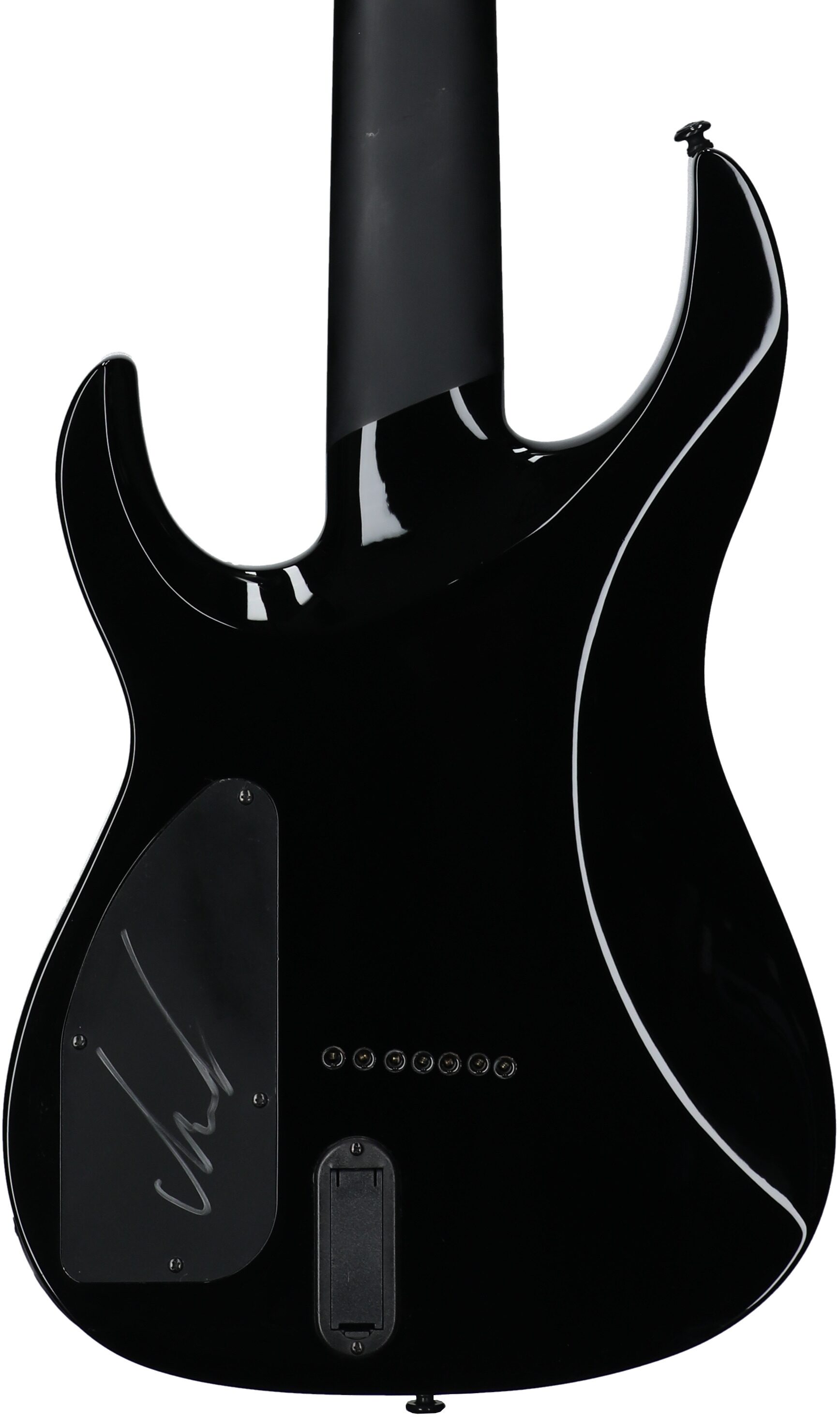 Legator Ninja 7 Slaughter Series Electric Guitar, 7-String, Demolisher Black , Body Straight Back