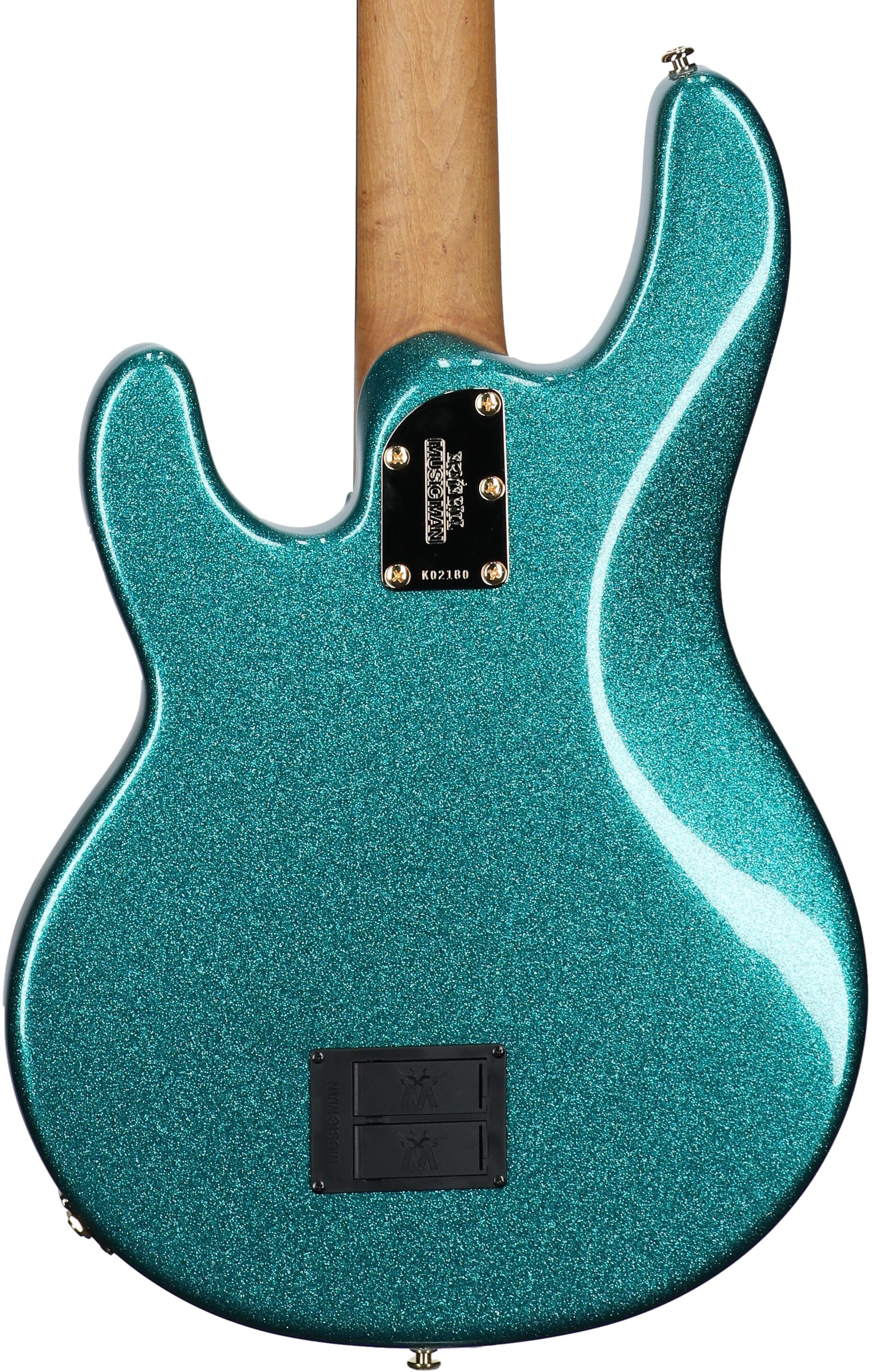 Ernie Ball Music Man StingRay Special Electric Bass (with Mono Case), Ocean Sparkle, Body Straight Back