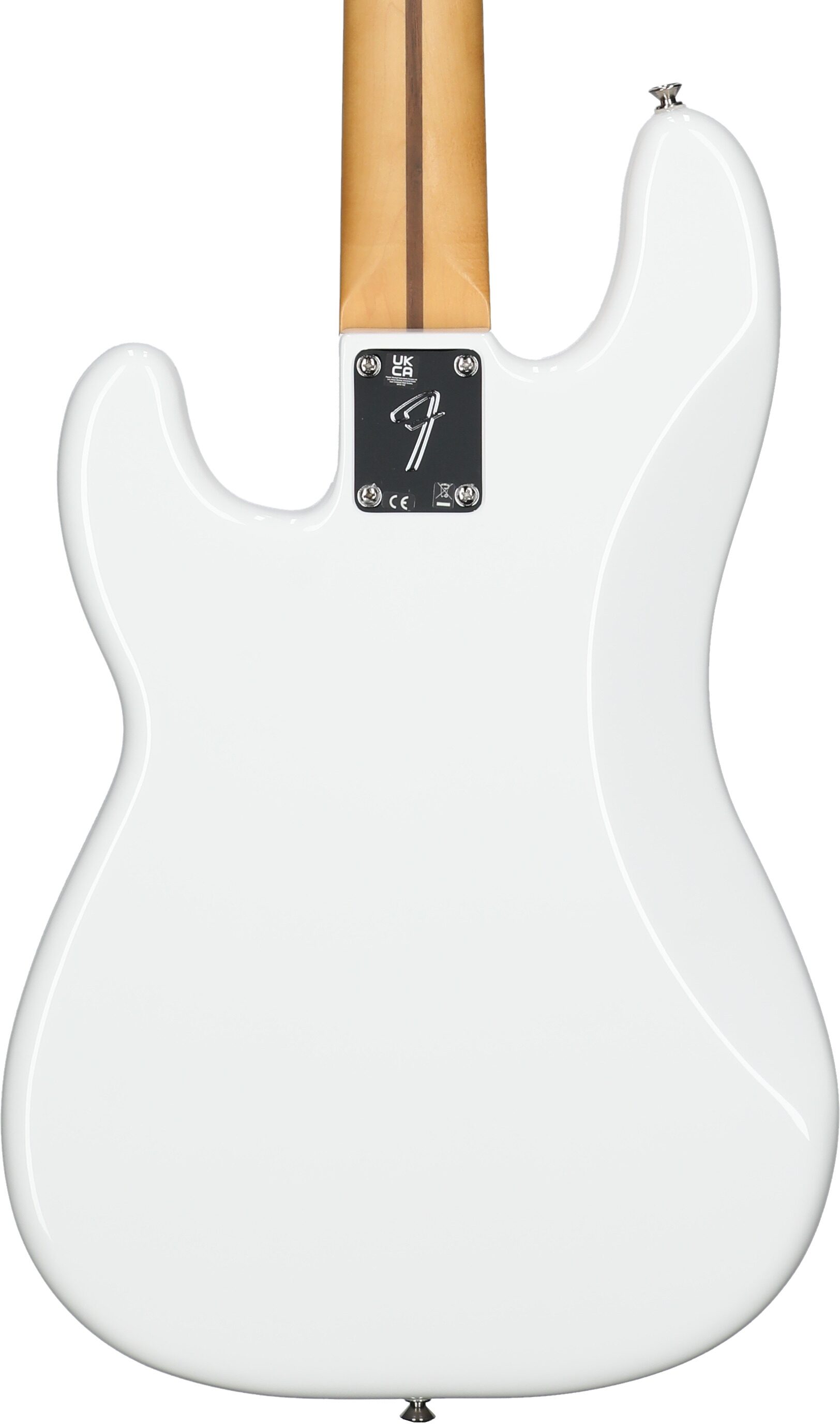 Fender Player II Precision Electric Bass, with Rosewood Fingerboard, Polar White, Body Straight Back
