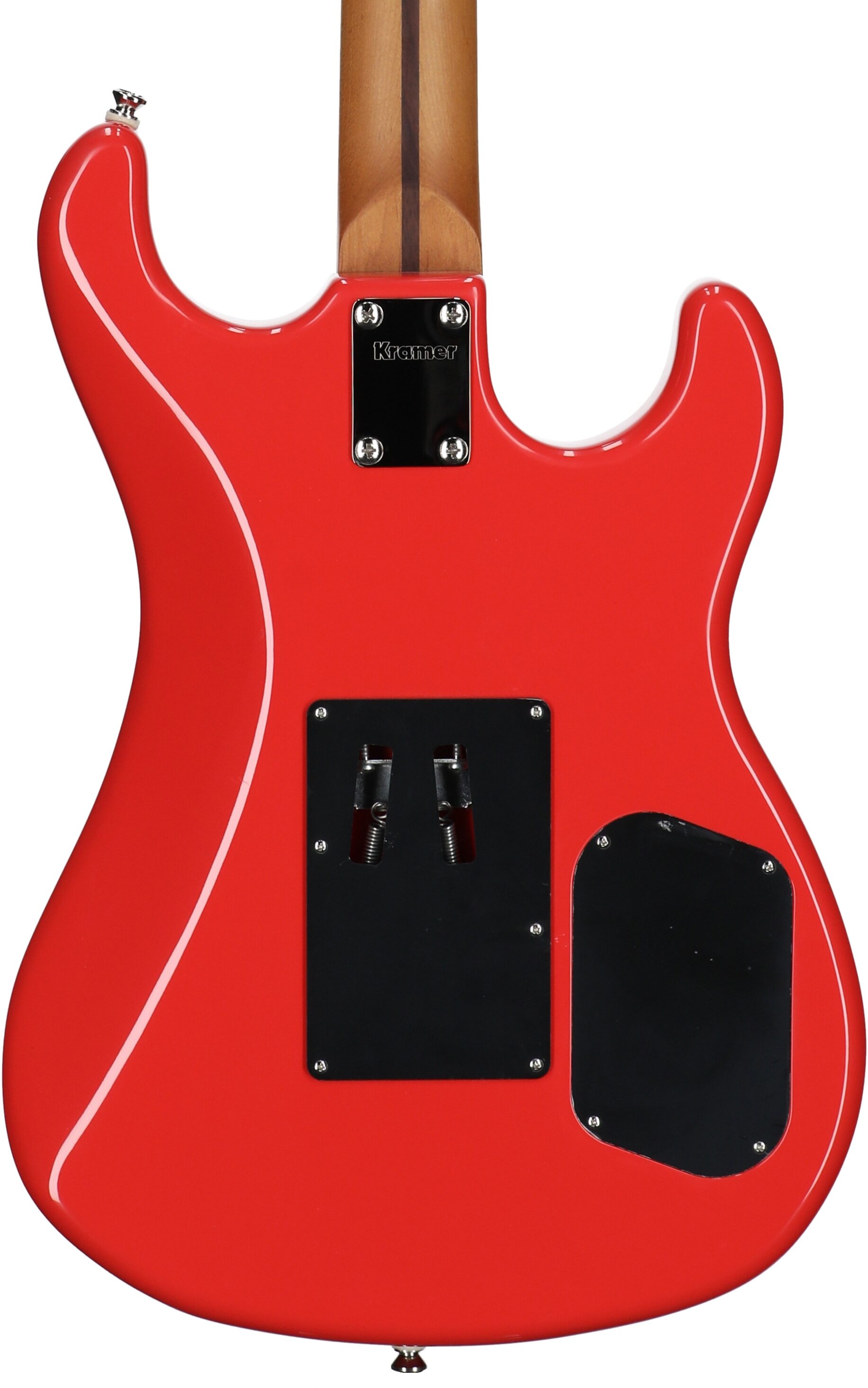 Kramer 84 HH FR Electric Guitar, Left-Handed, Maple Fingerboard (with Gig Bag), Radiant Red, Body Straight Back