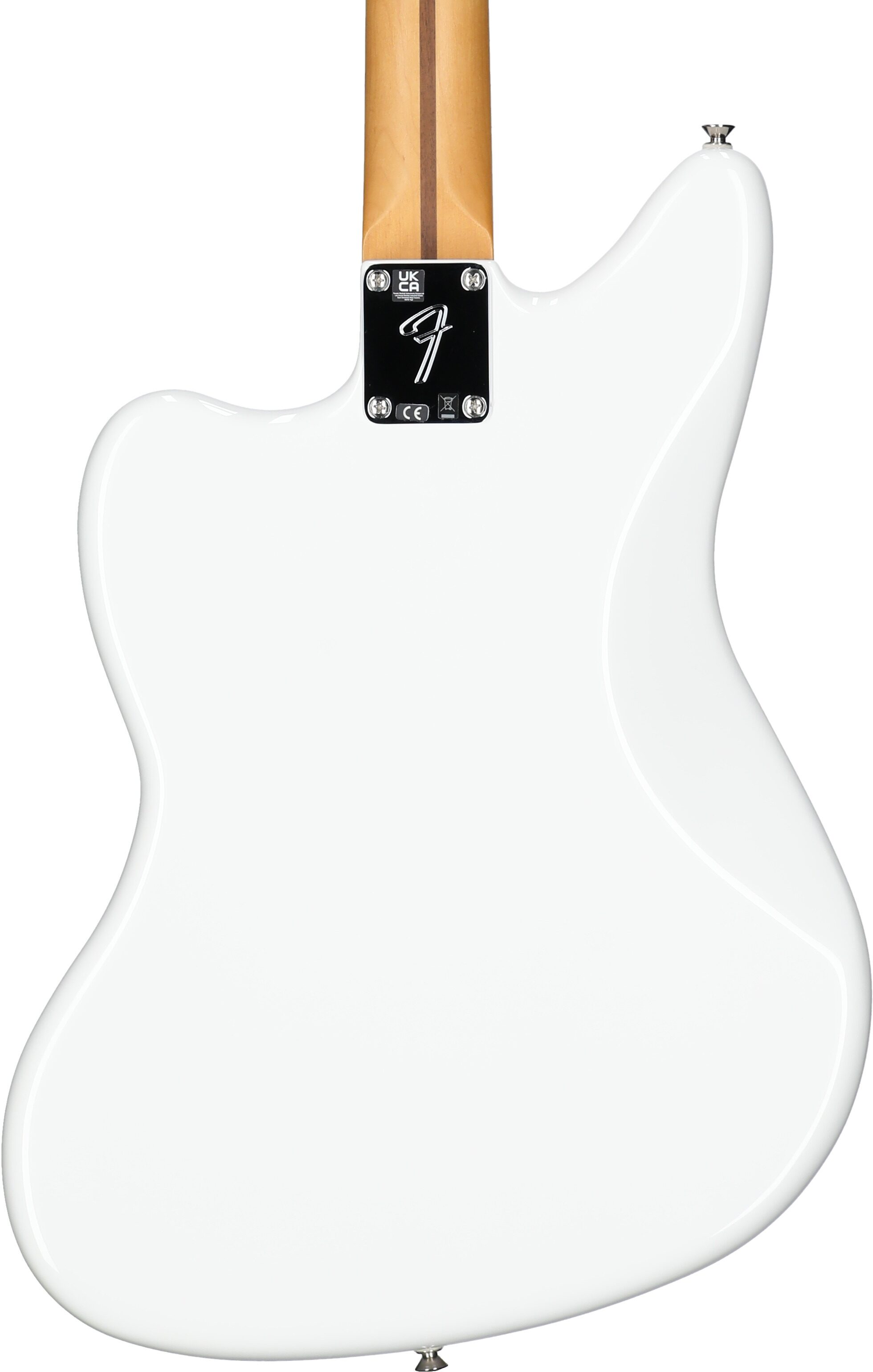 Fender Player II Jaguar Electric Guitar, with Rosewood Fingerboard, Polar White, Body Straight Back