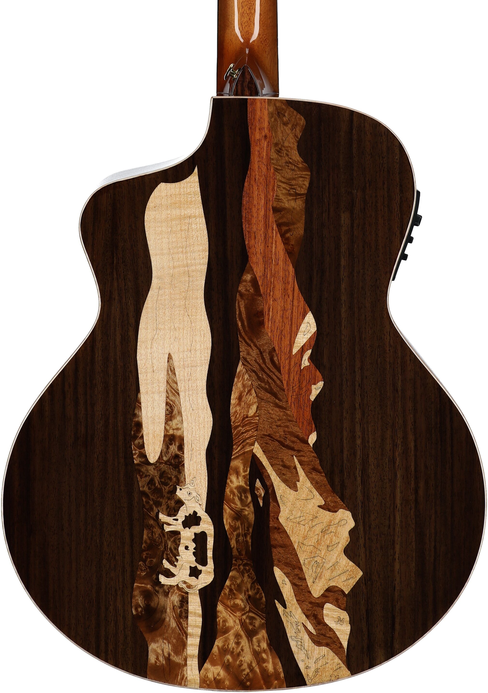 Merida Winter Grand Concert Acoustic-Electric Guitar (with Gig Bag), New, Body Straight Back
