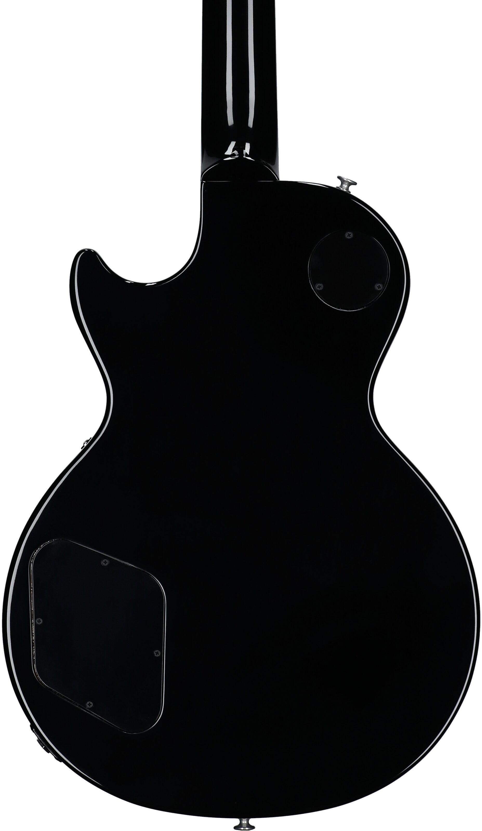 Gibson Les Paul Studio Electric Guitar (with Soft Case), Ebony, Body Straight Back