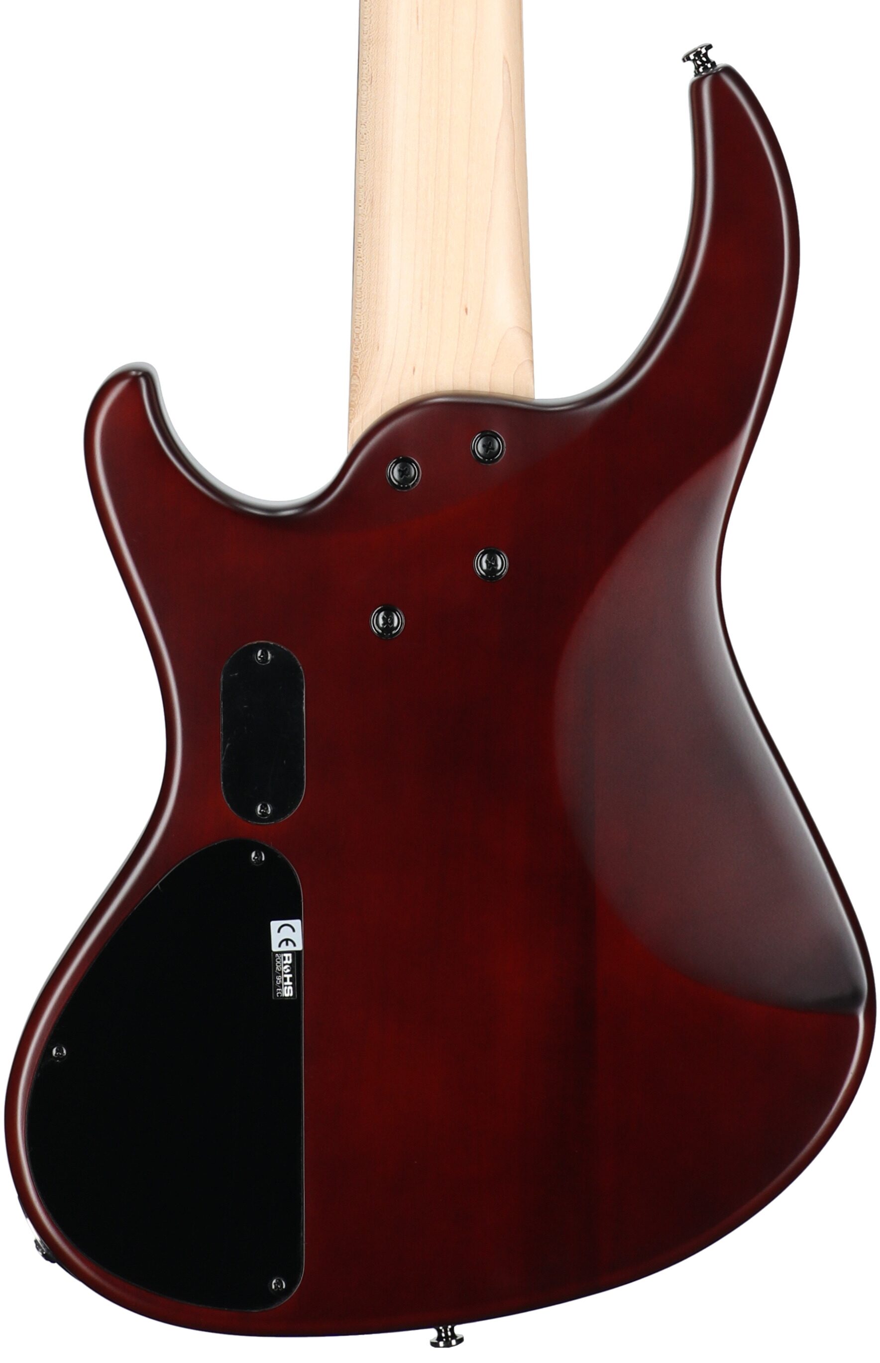 MTD Kingston Saratoga DLX 5 Electric Bass, 5-String (with Laurel Fingerboard), Deep Cherry Burst, Body Straight Back