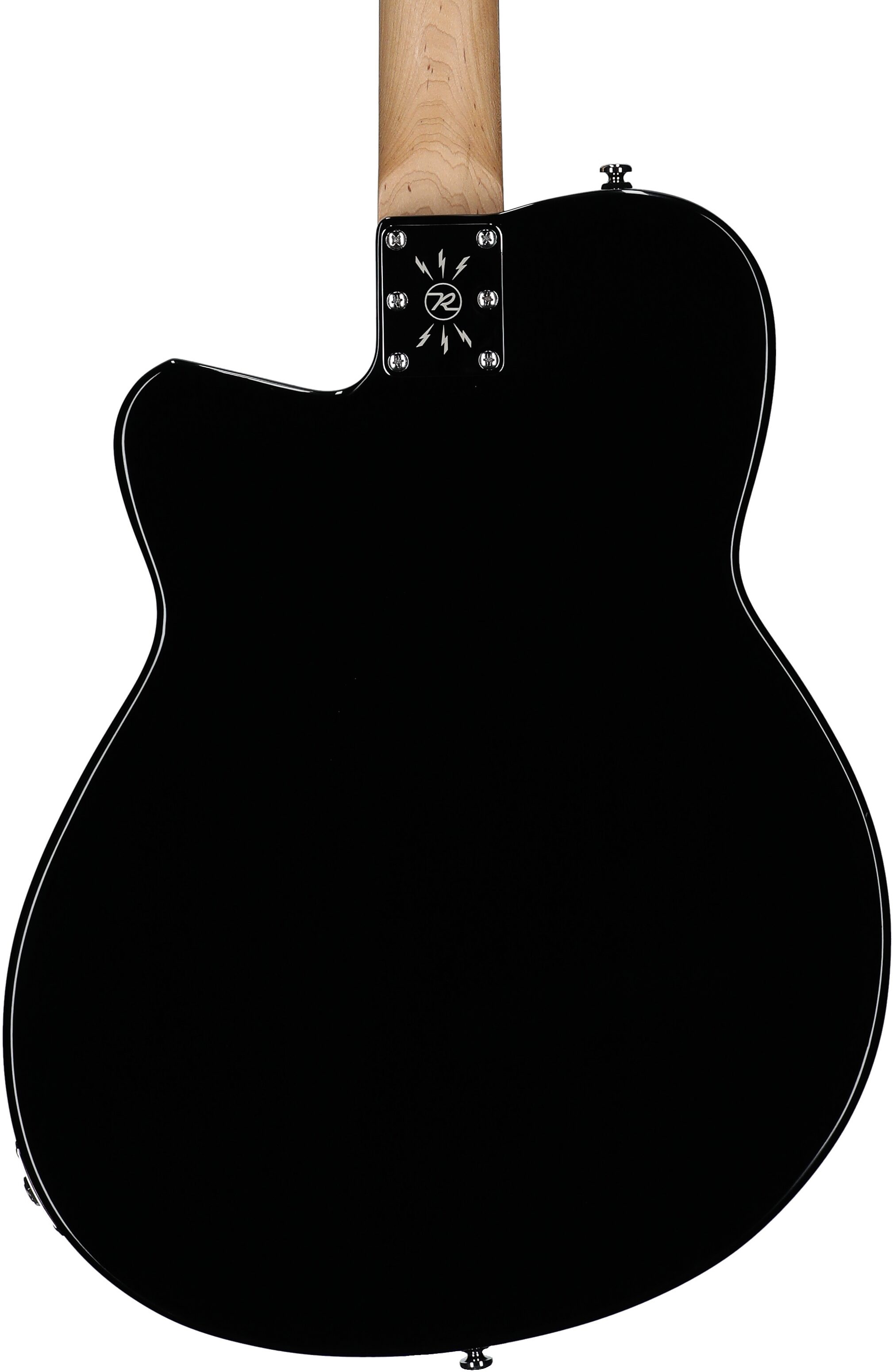 Reverend Club King 290 Electric Guitar, Midnight Black, Body Straight Back