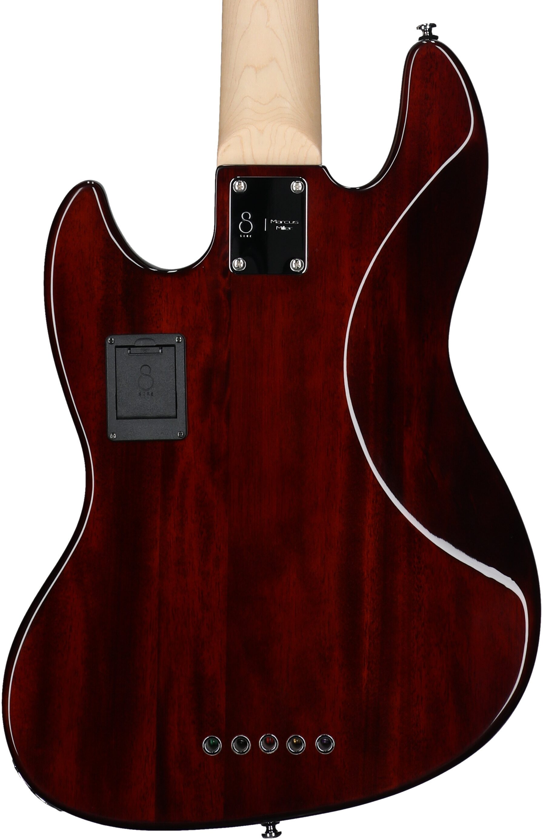 Sire Marcus Miller V3 Electric Bass, 5-String, Tobacco Sunburst, Body Straight Back