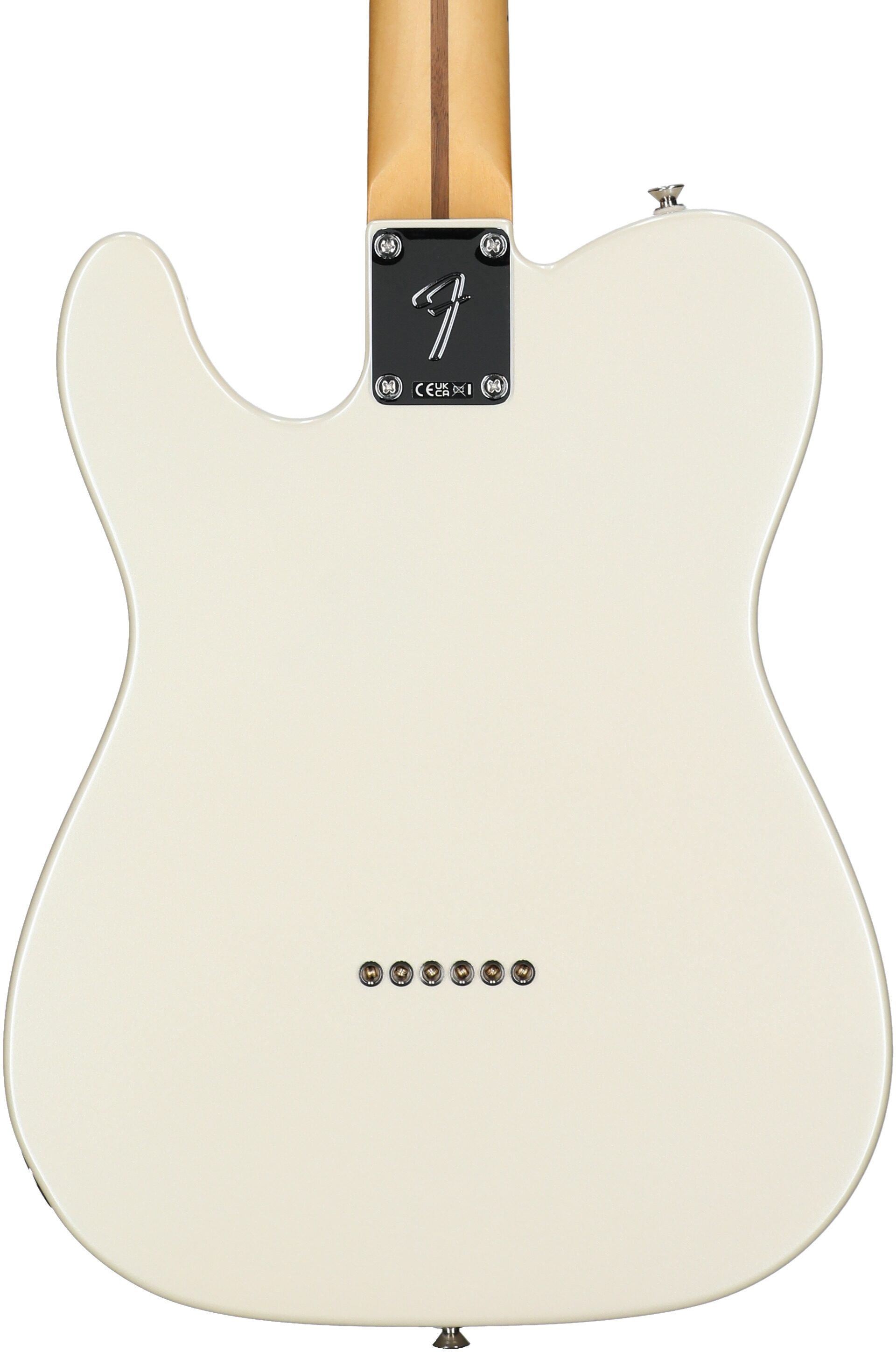 Fender Player II Modified Telecaster SH Electric Guitar, Maple Fingerboard (with Gig Bag), Olympic Pearl, Body Straight Back
