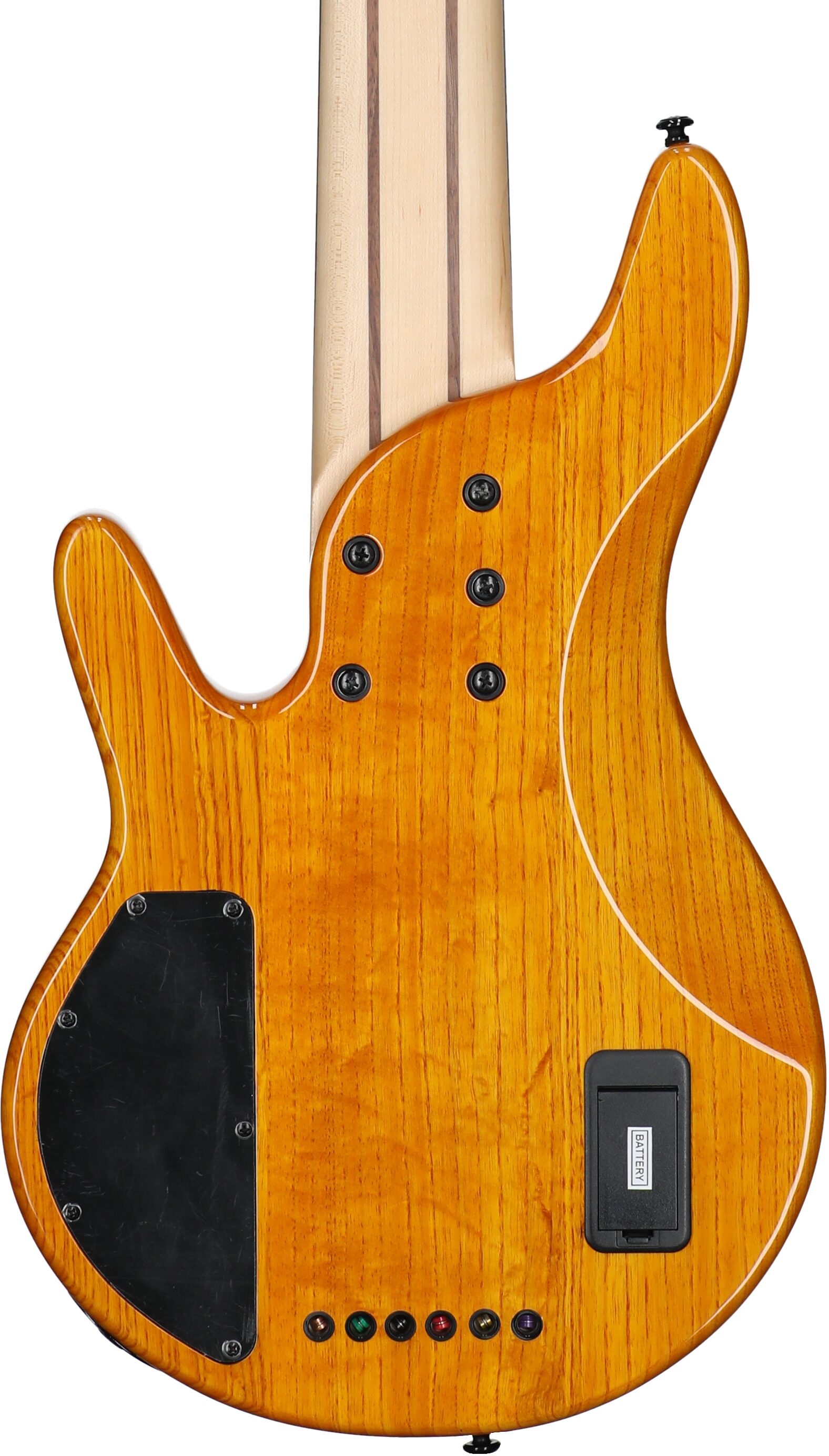 Michael Kelly Pinnacle 6 Electric Bass, 6-String, Natural Burl, Body Straight Back