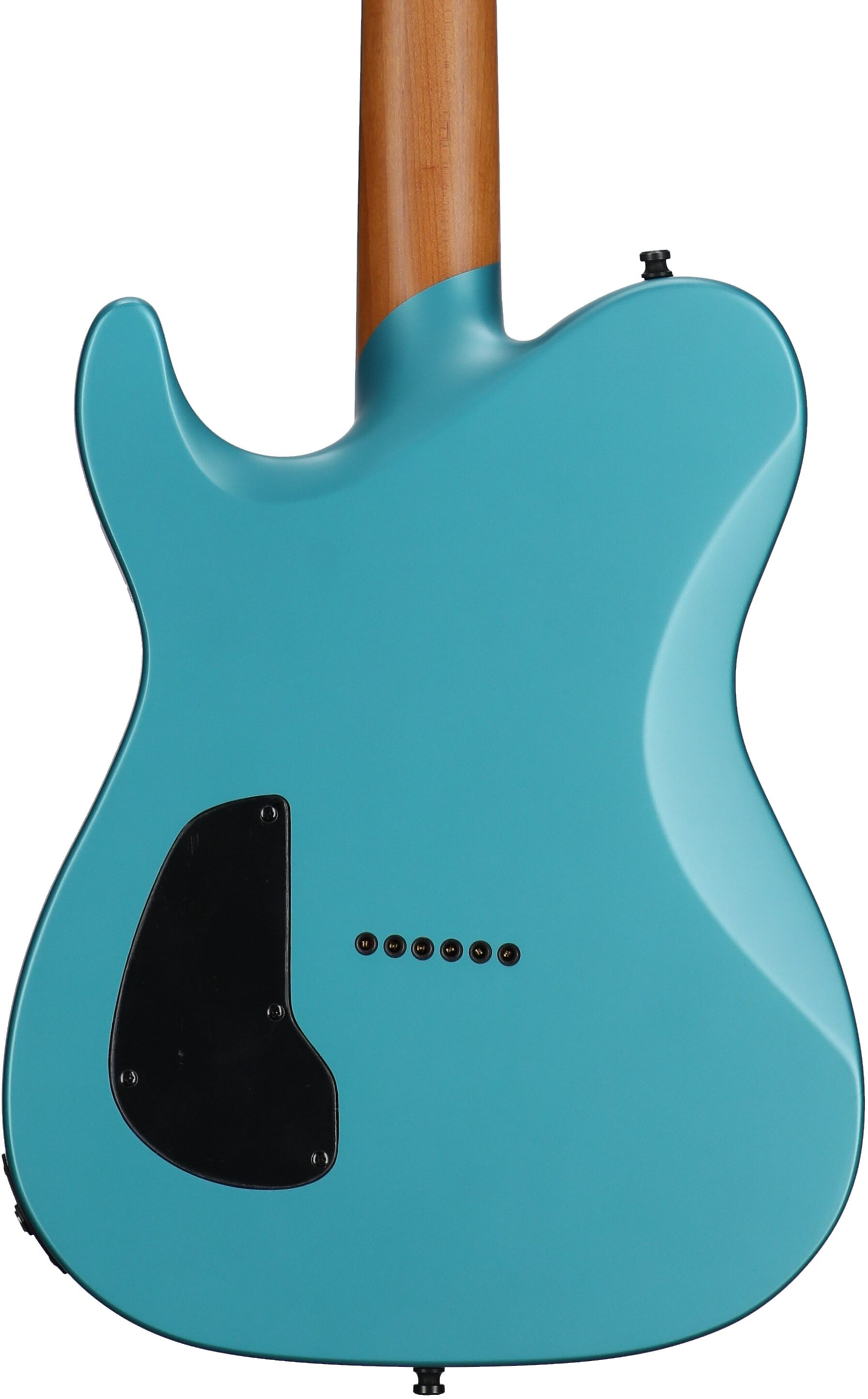 Chapman ML3 Pro Modern Electric Guitar, Liquid Teal Satin Metallic, Body Straight Back