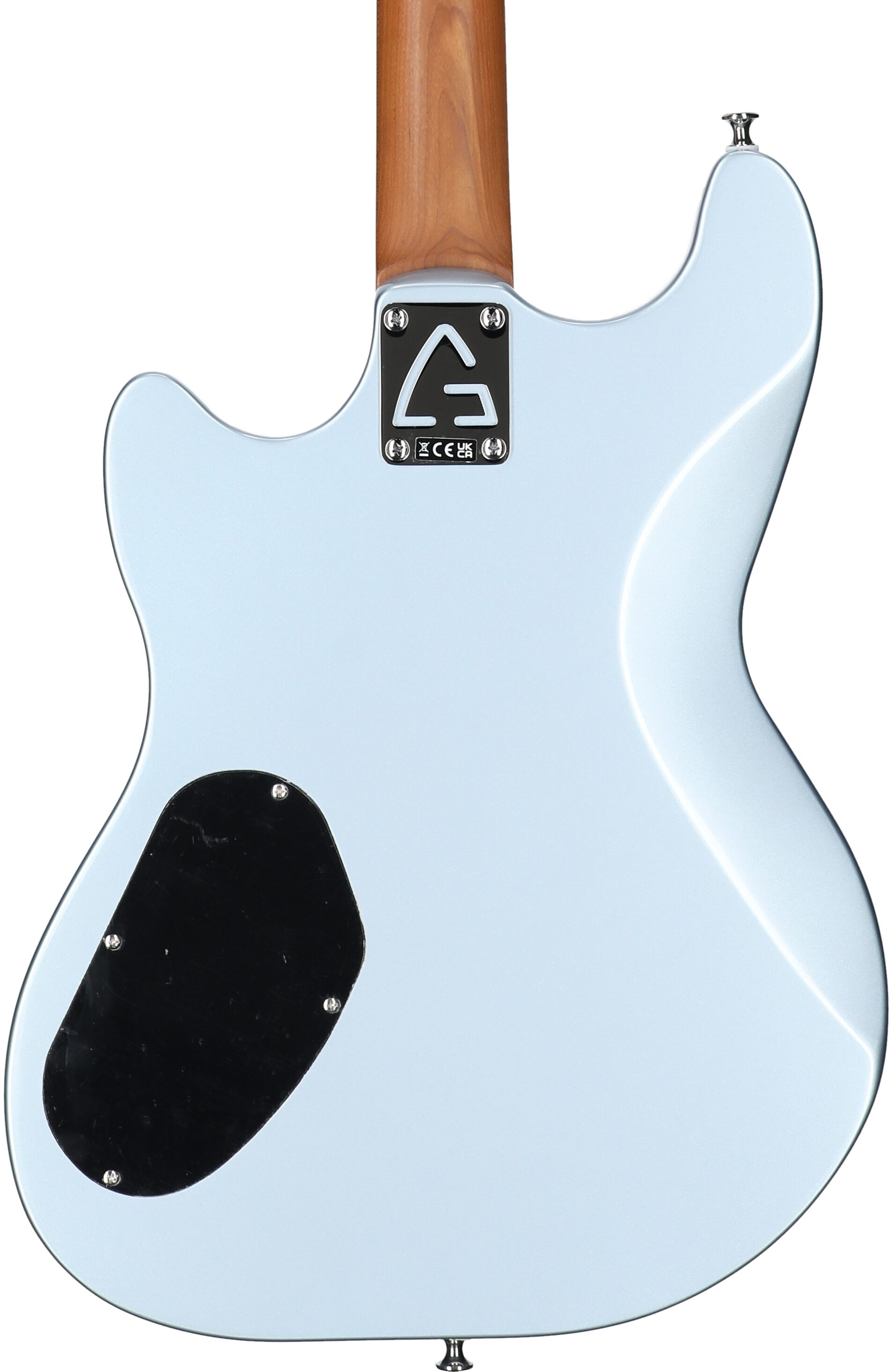 Guild Surfliner Deluxe Electric Guitar, Glacier Blue Metallic, Body Straight Back