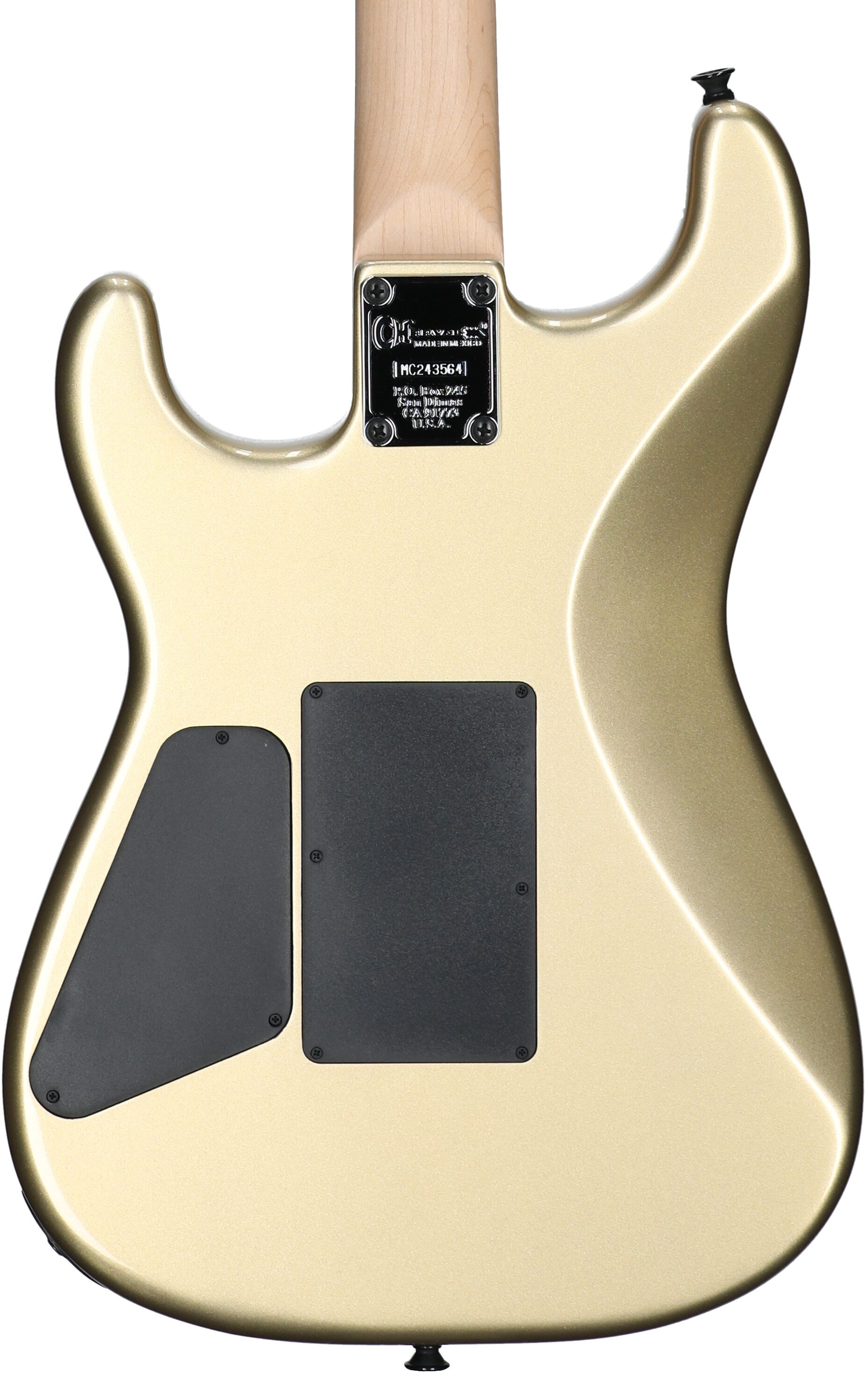 Charvel Pro-Mod Relic San Dimas ST1 HH Electric Guitar (with Gig Bag), Pharaoh Gold, Body Straight Back