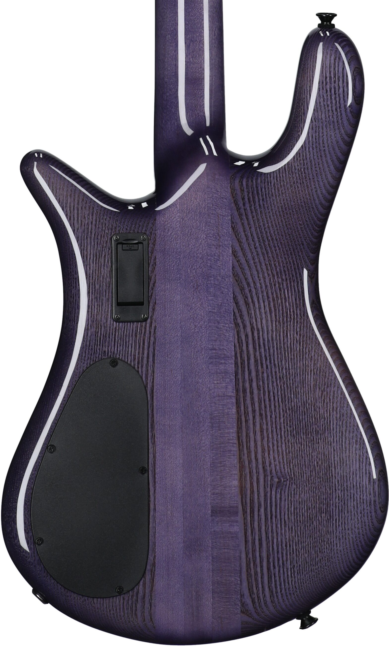 Spector Euro 4 Custom Electric Bass (with Gig Bag), Natural Violet Burst Gloss, Body Straight Back
