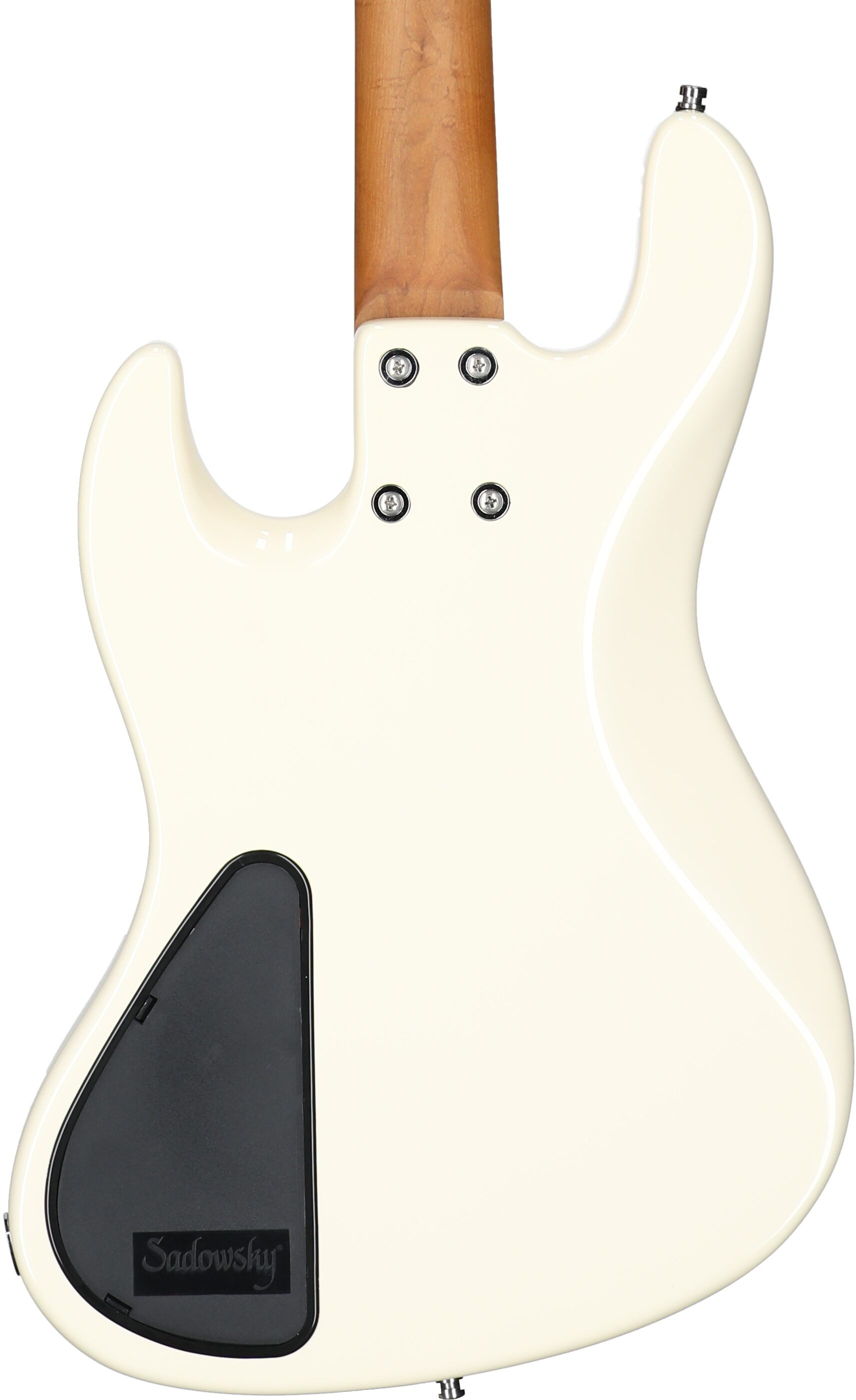 Sadowsky MetroExpress 21-Fret Vintage J/J Electric Bass, Maple Fingerboard, Olympic White, Body Straight Back