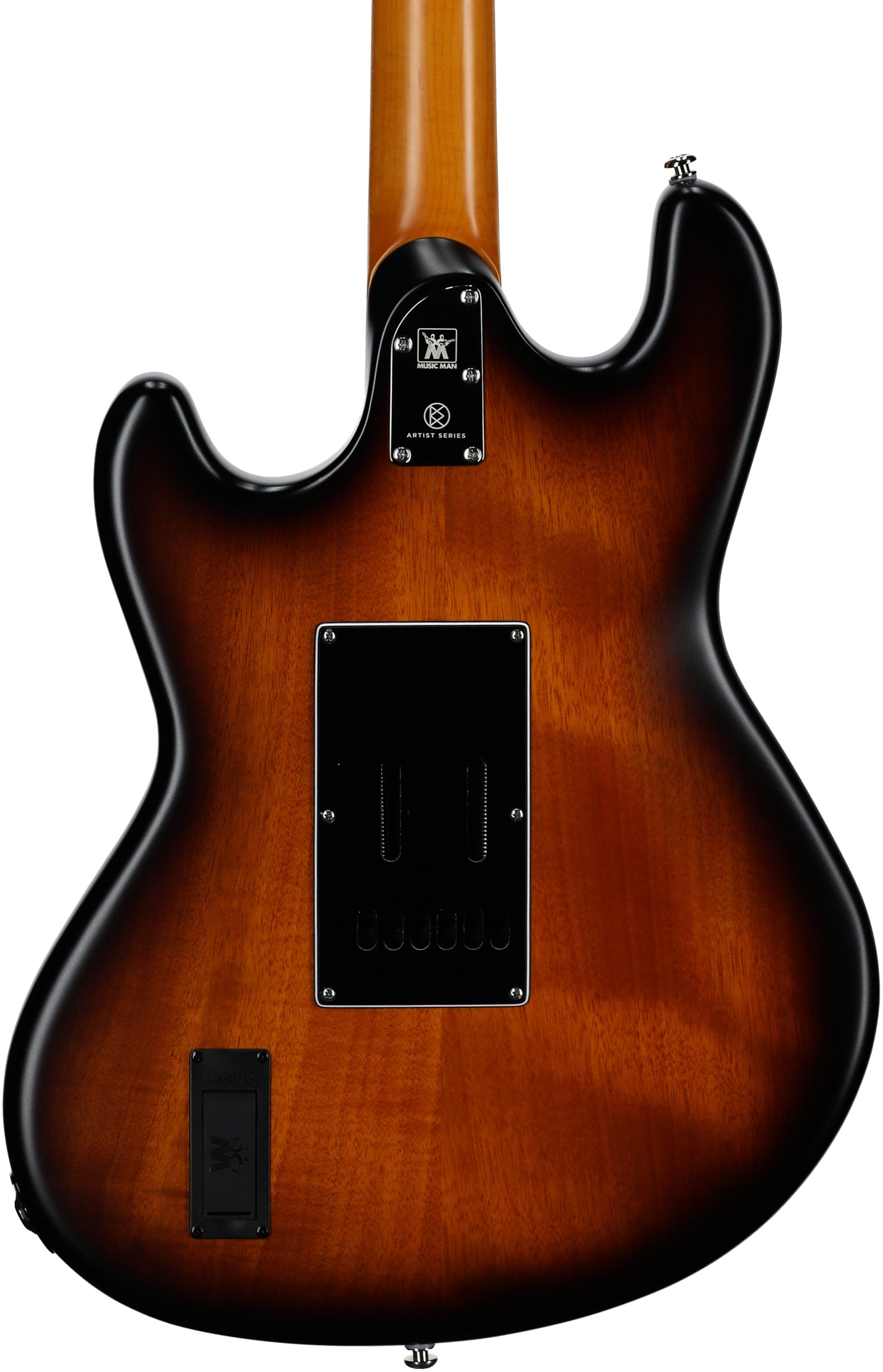Ernie Ball Music Man Dustin Kensrue StingRay Electric Guitar, Deep Satin Burst, Body Straight Back