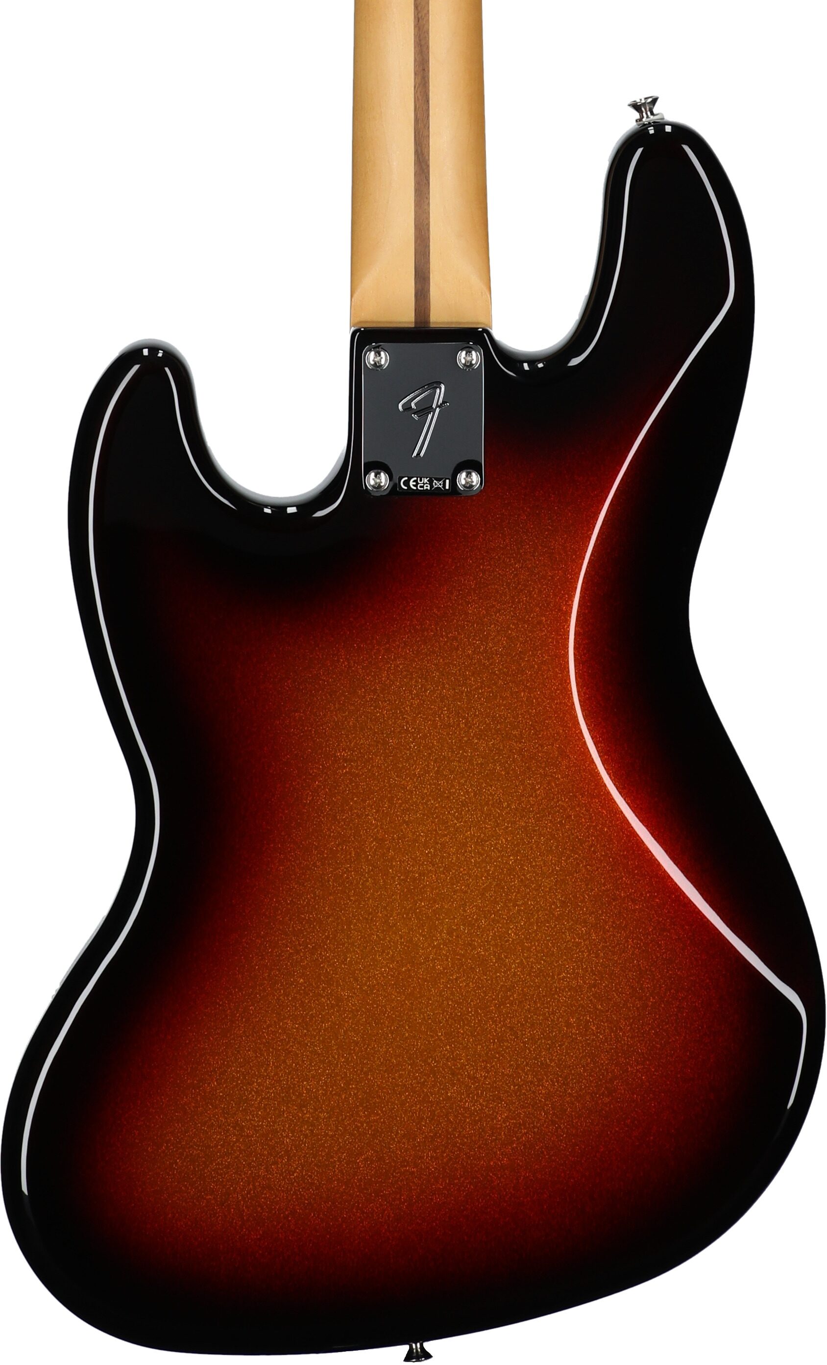 Fender Player II Jazz Electric Bass, with Rosewood Fingerboard, Sparkle 3-Color Sunburst, Body Straight Back