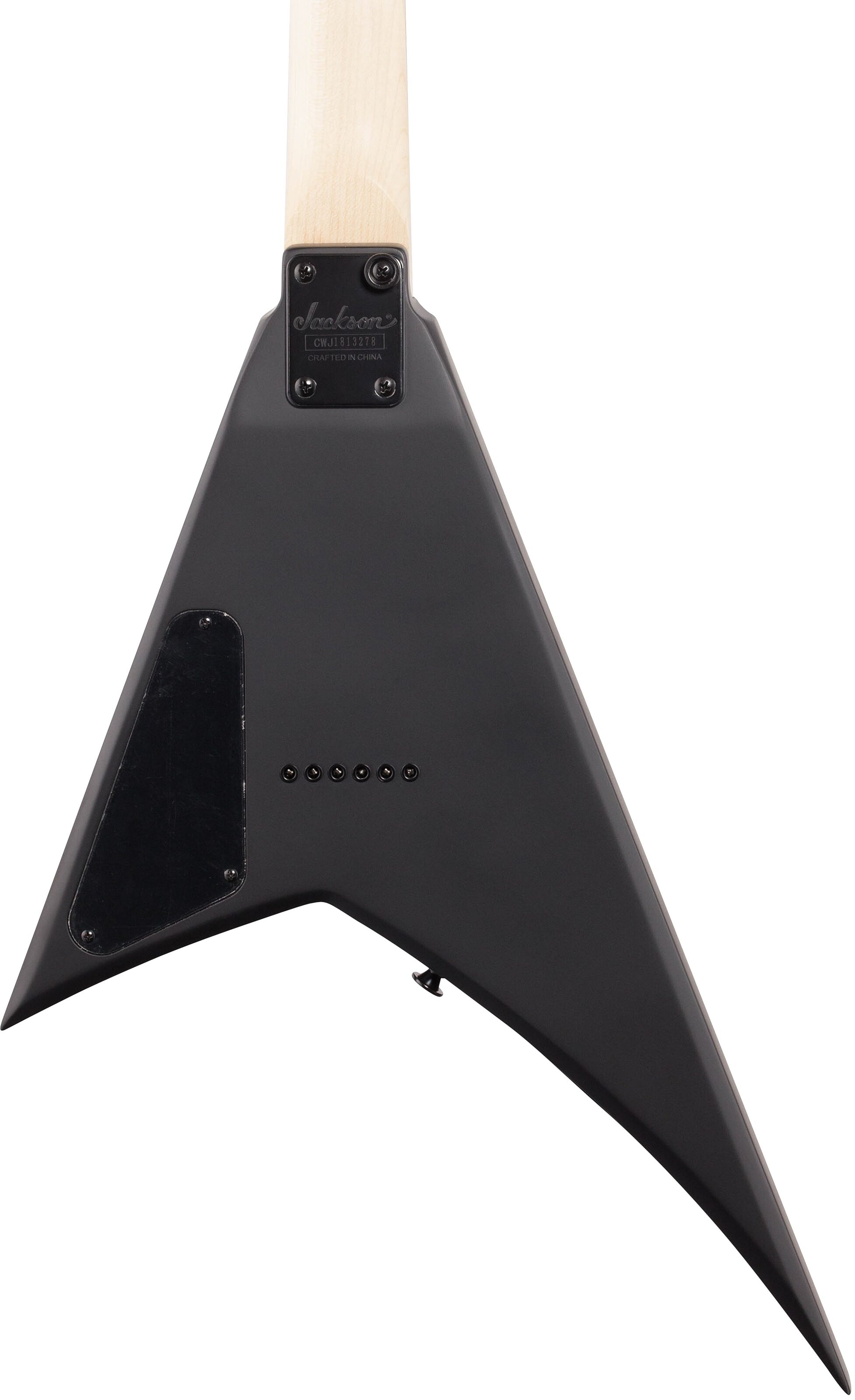 Jackson JS Series RR Minion JS1X 2/3-Scale Electric Guitar, Satin Black, Body Straight Back