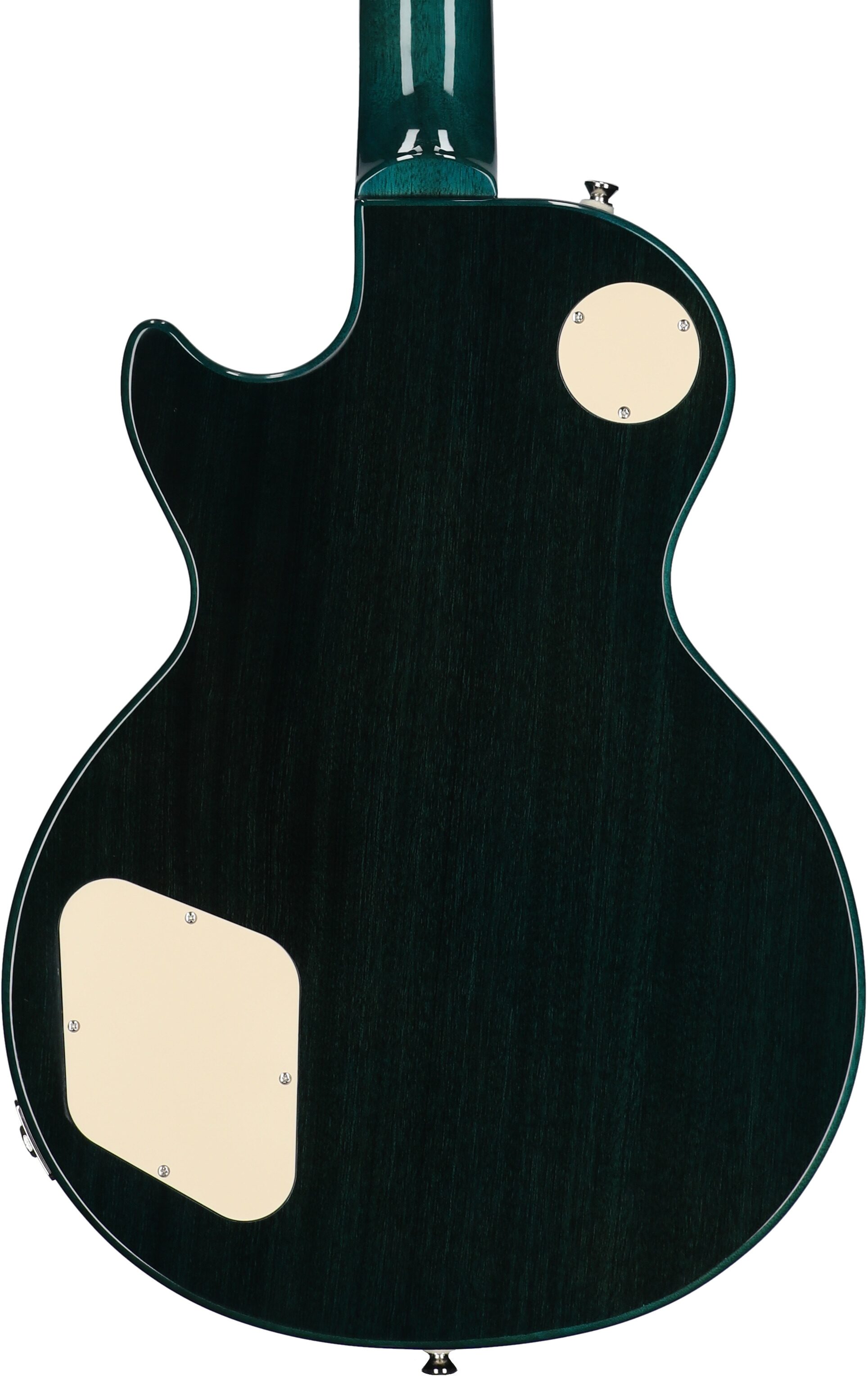 Epiphone Goryo Yuto Les Paul Standard Electric Guitar (with Soft Case), Quilt Blue Burst, Body Straight Back