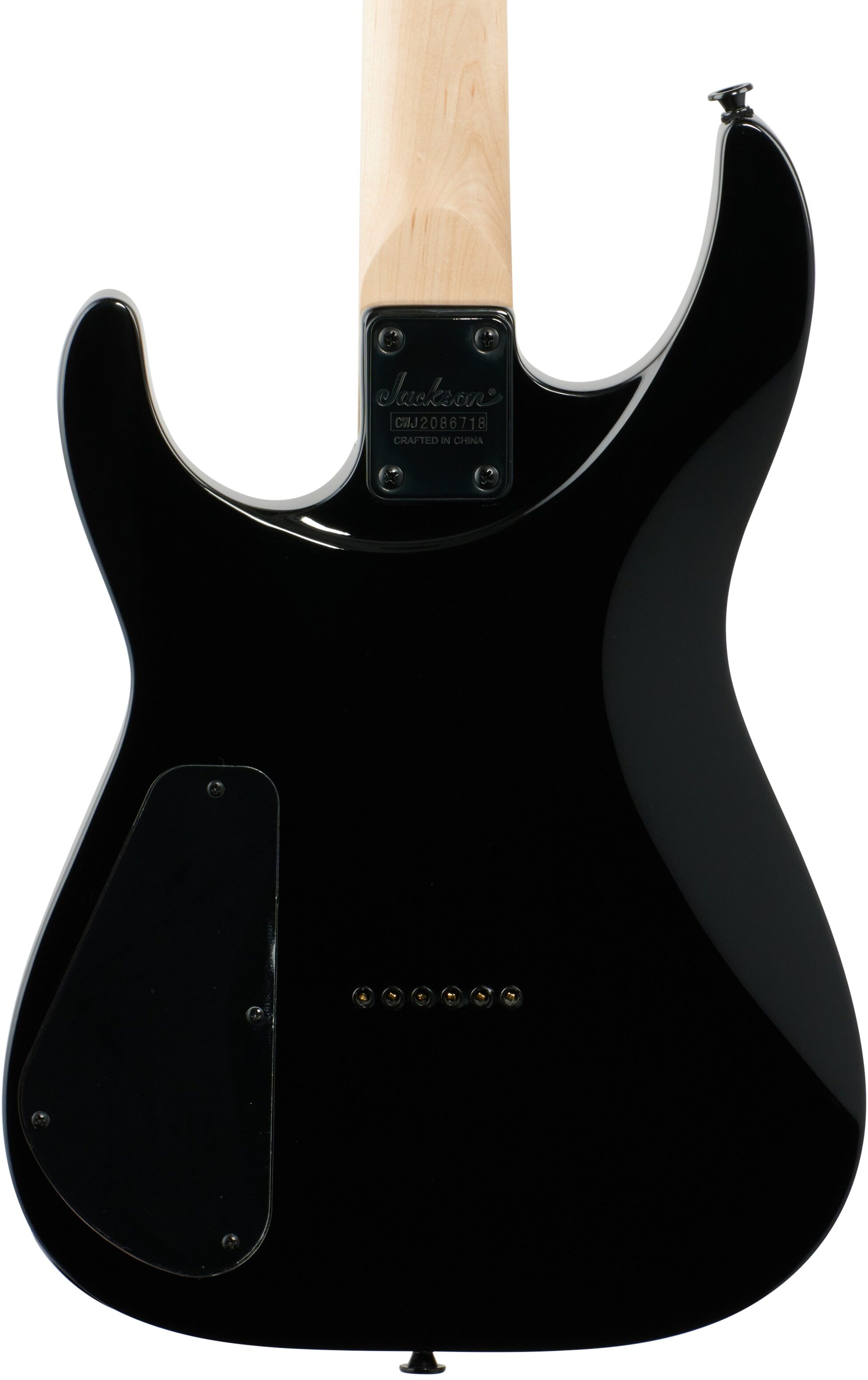 Jackson JS Dinky JS32Q DKAHT Electric Guitar, Transparent Purple Burst, Body Straight Back