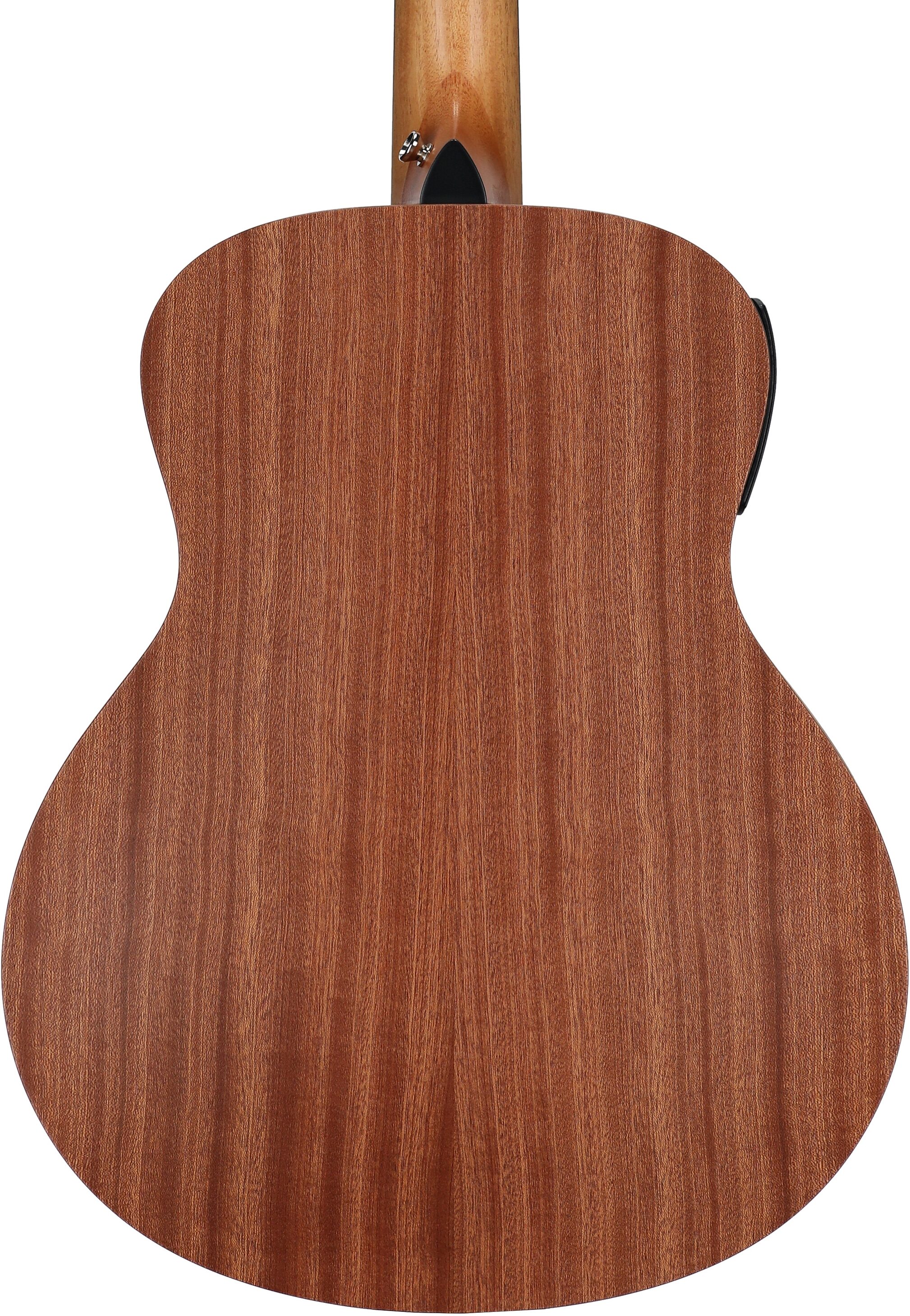 Taylor GS Mini-e Special Edition Mini Grand Symphony Acoustic-Electric Guitar (with Gig Bag), Blue Burst, Body Straight Back