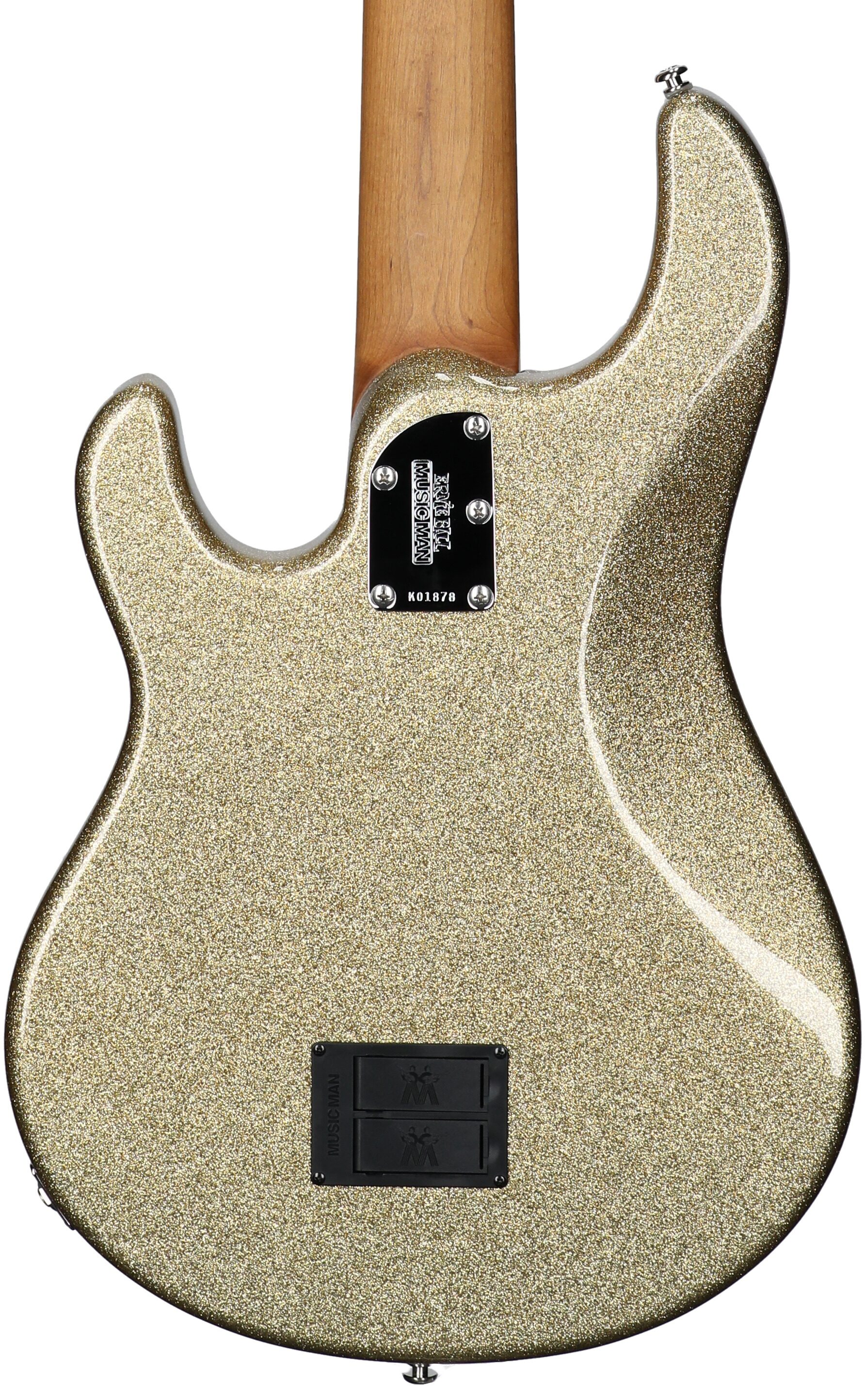 Ernie Ball Music Man StingRay 5 Special Electric Bass, 5-String (with Case), Genius Gold, Body Straight Back