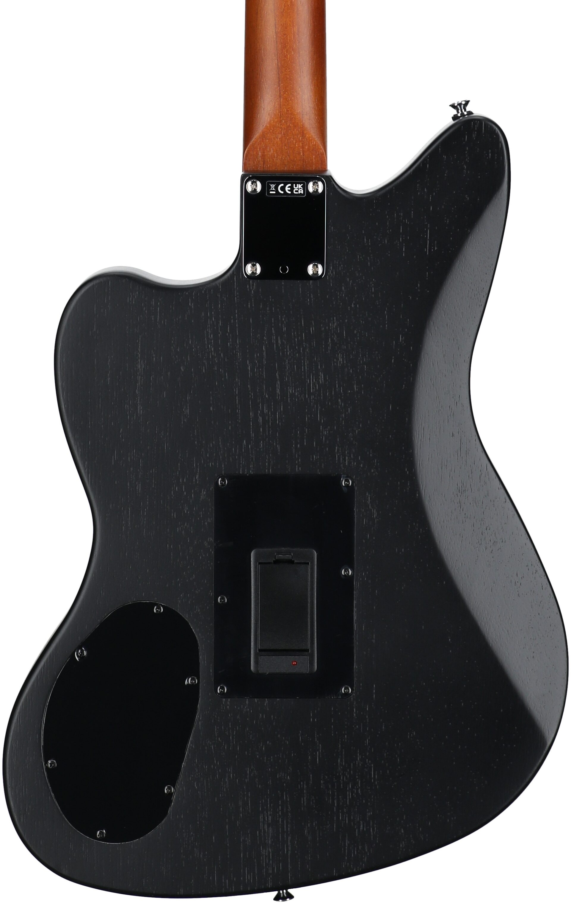 Fender Acoustasonic Standard Jazzmaster Acoustic-Electric Guitar, Black, Body Straight Back